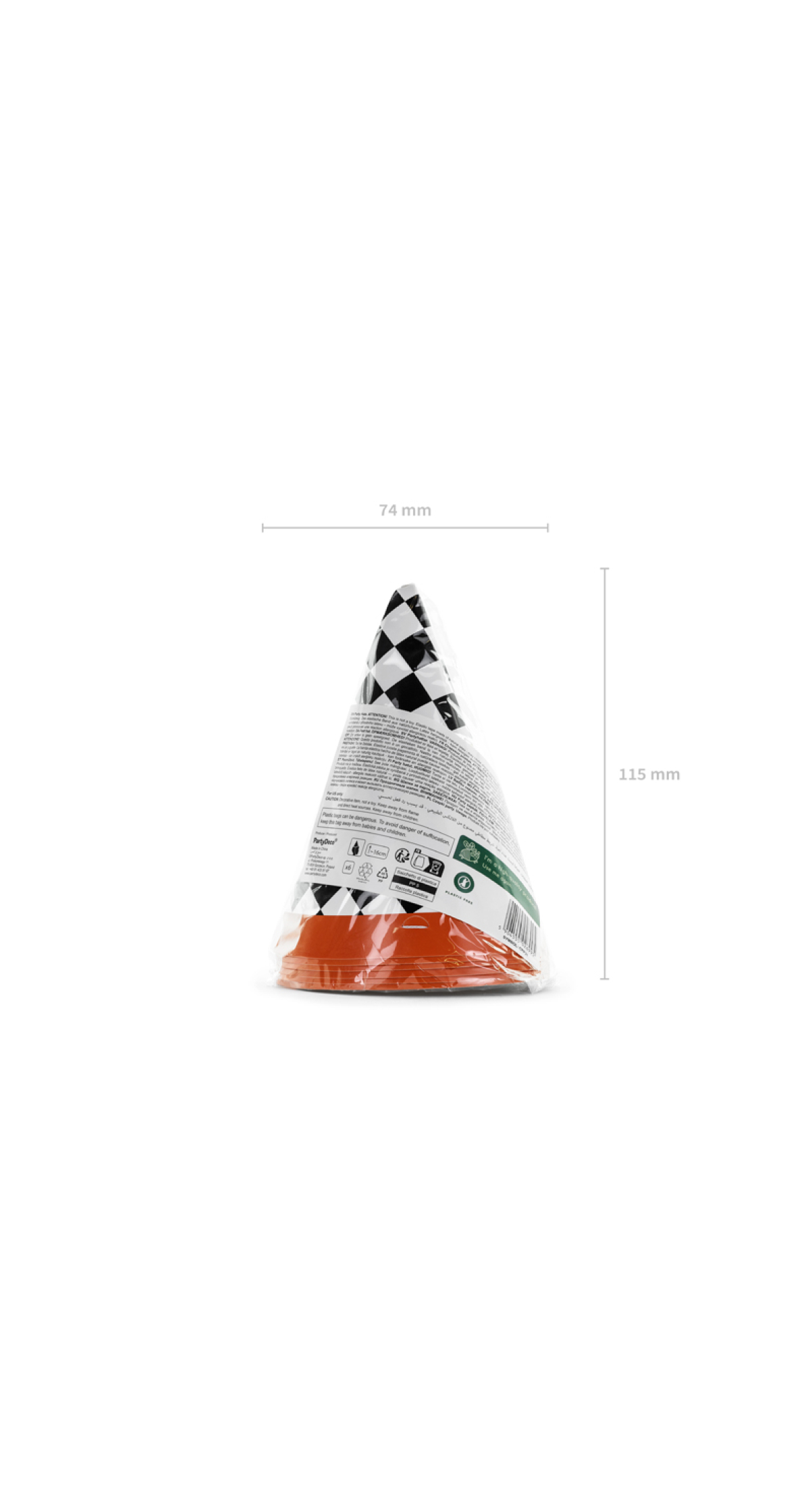 Racing Cars Party Hats Go!, 16cm, (1pkt / 6pc) - Image 3