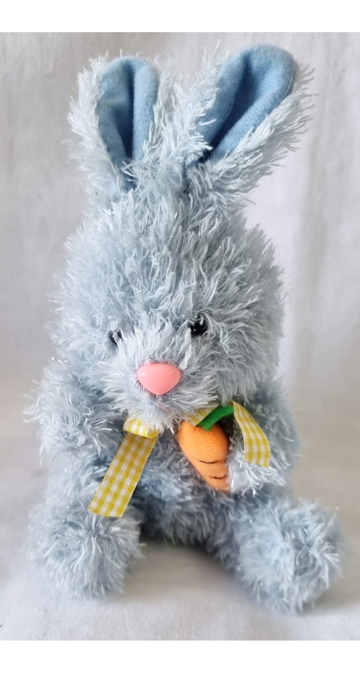 Mini Cute Rabbit With Carrot Assorted Colors - 21x13cm - Image 3