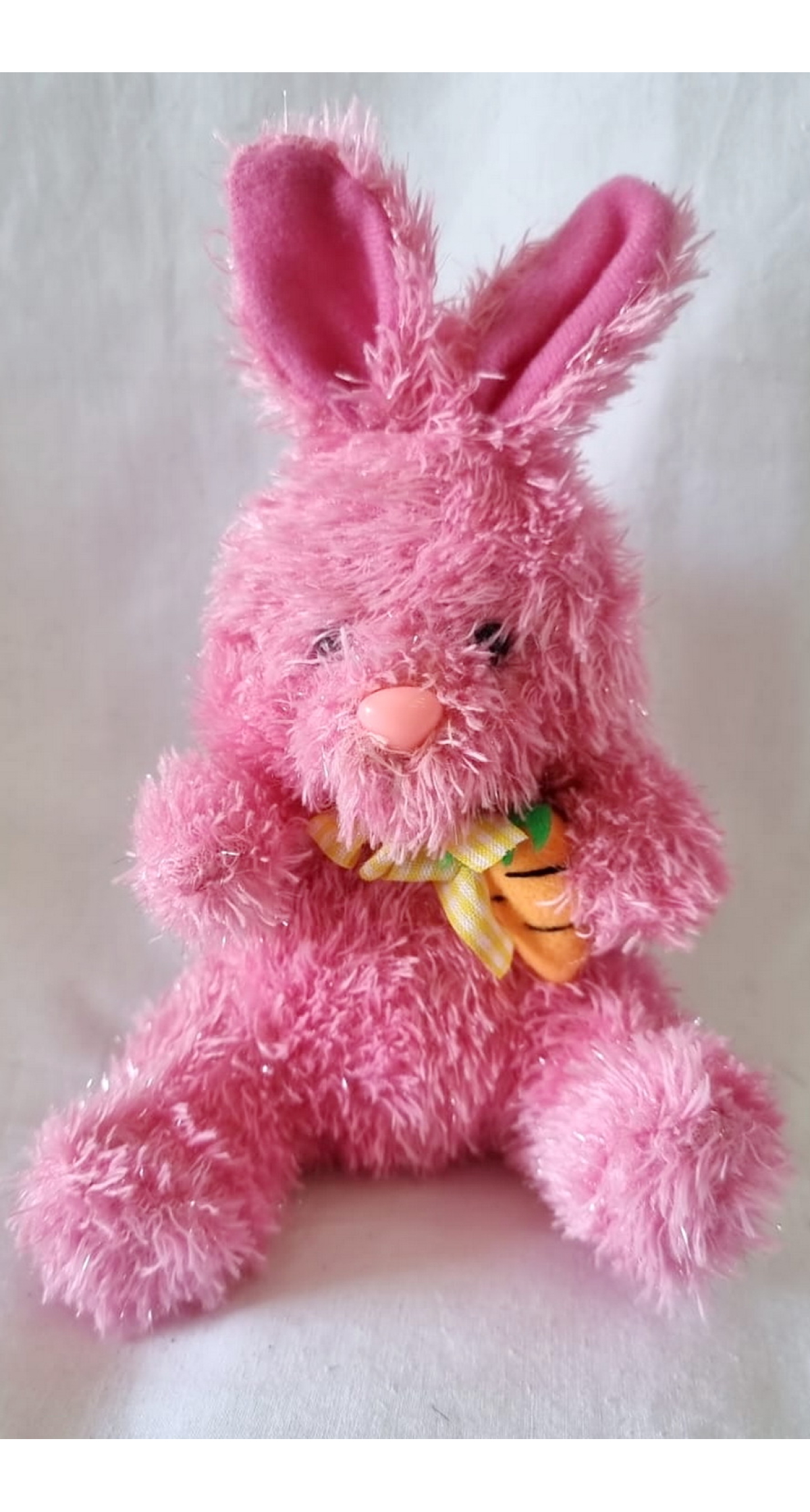 Mini Cute Rabbit With Carrot Assorted Colors - 21x13cm - Image 4