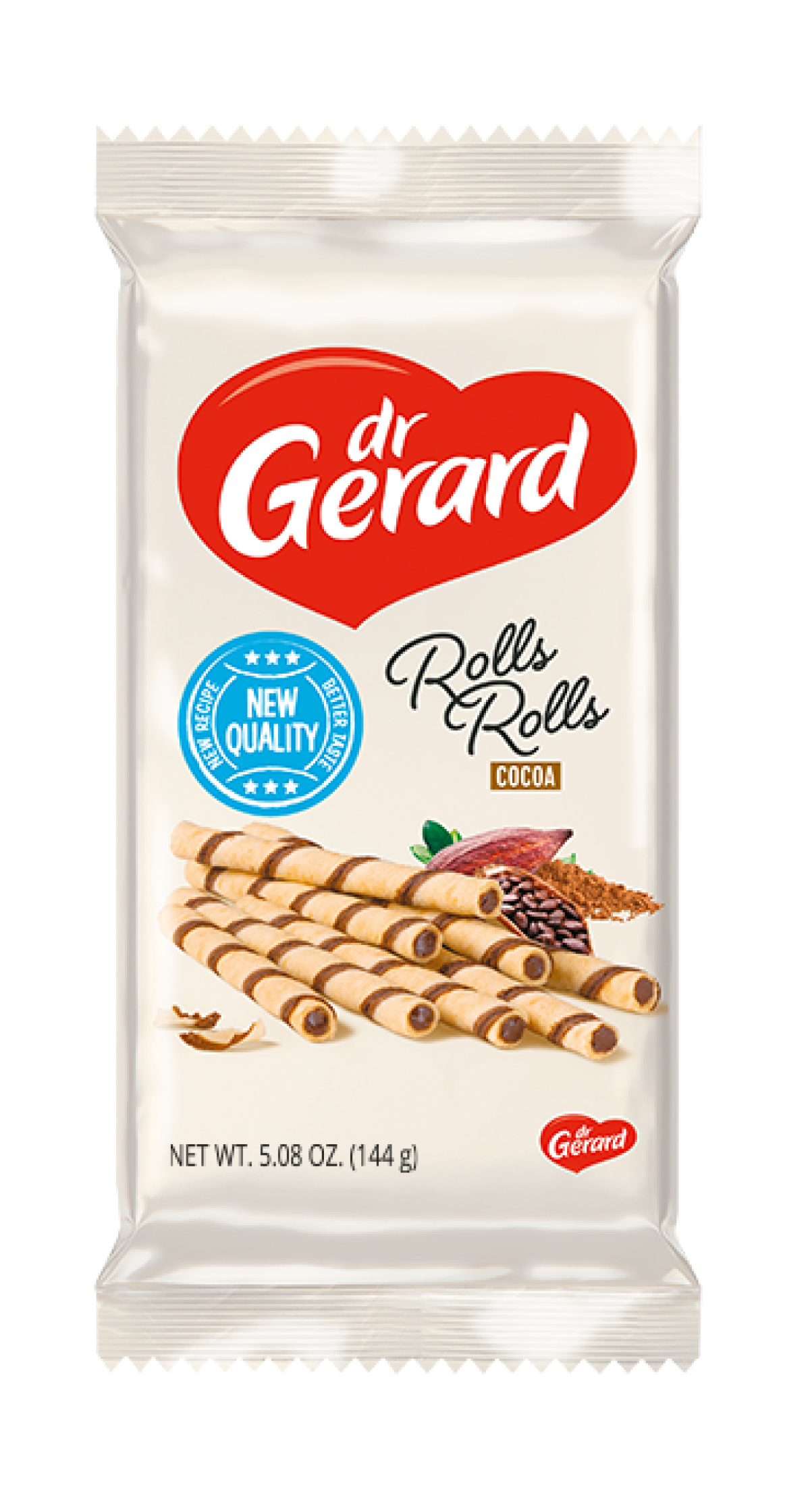 Dr Gerard Wafer Rolls Rolls Cocoa - 144g