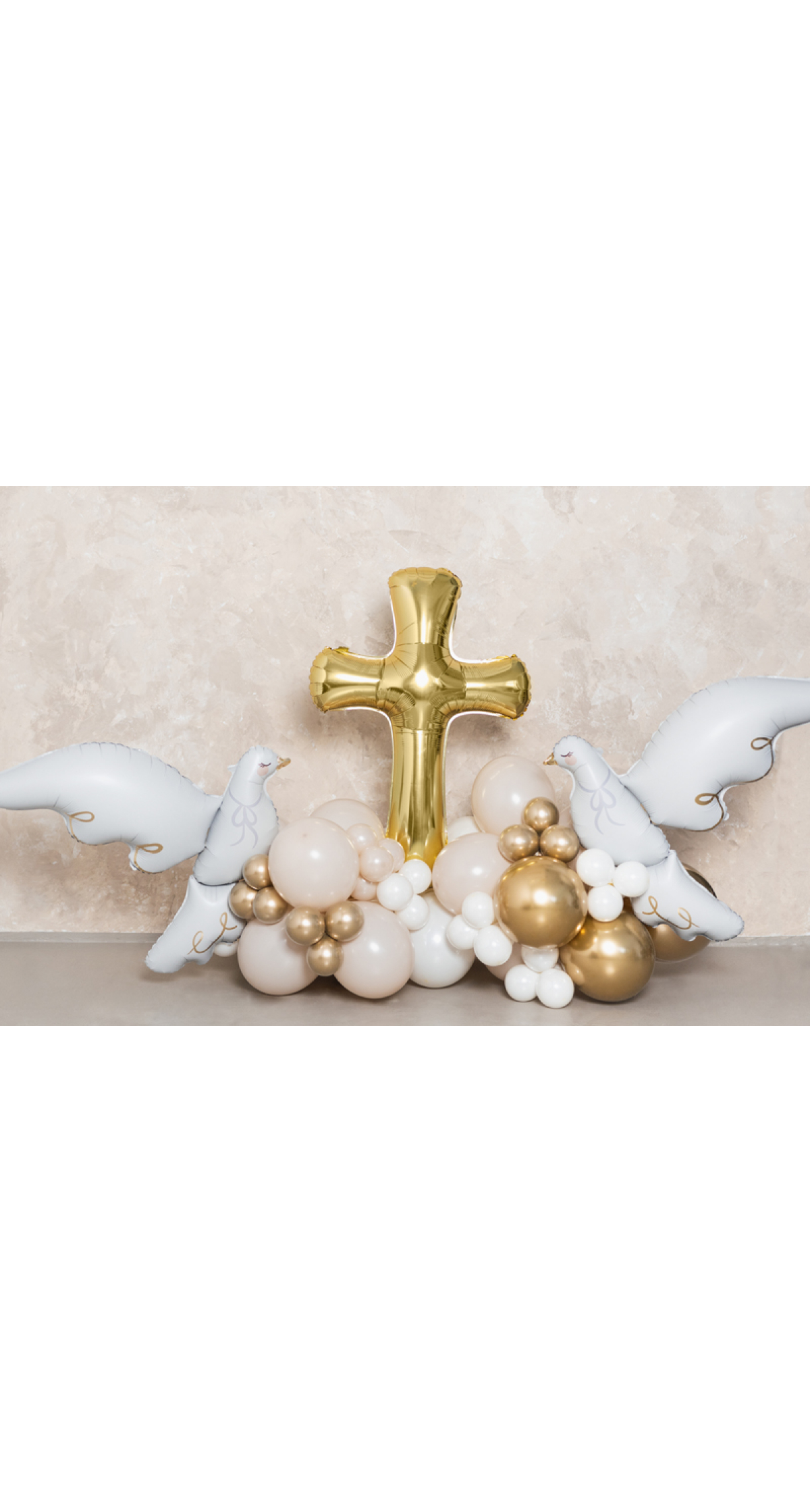 Cross Gold Foil Balloon - 103.5 x 74.5cm - Image 4