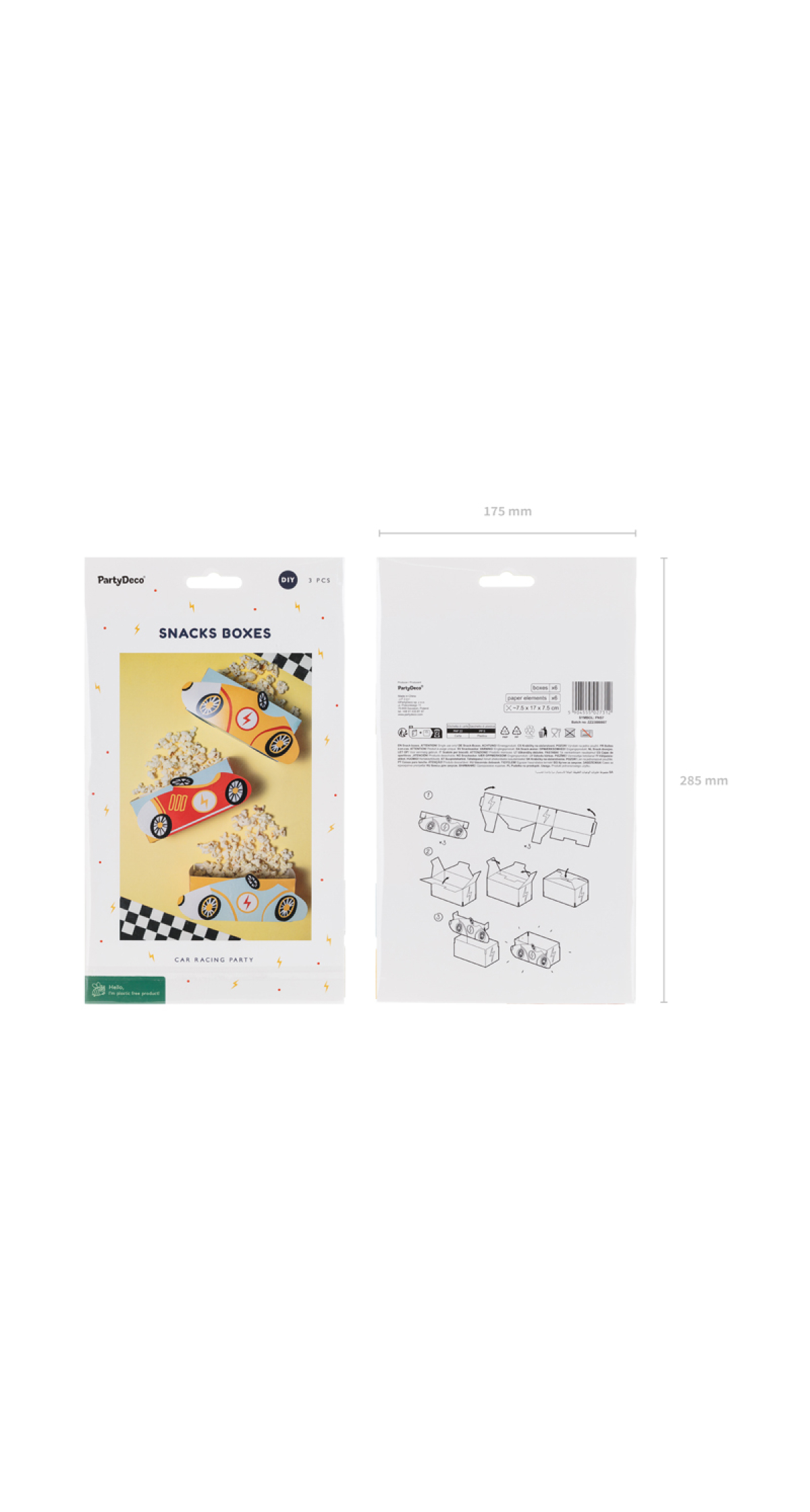 Racing Cars Boxes For Snacks (1pkt / 3pc) - Image 3