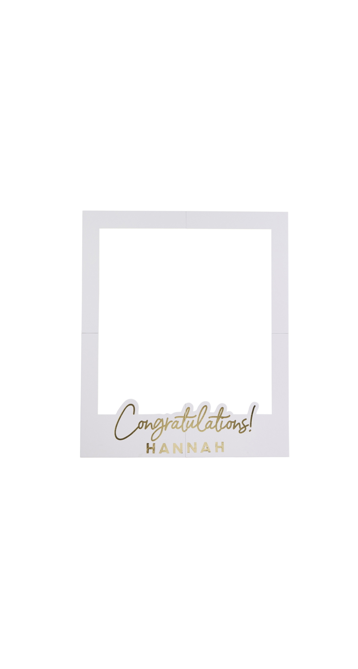Congratulations Personalised Photo Frame (H 74cm x L 59cm)