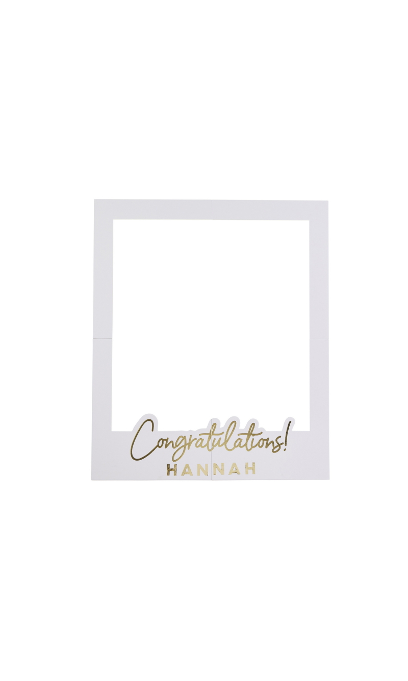 Congratulations Personalised Photo Frame (H 74cm x L 59cm)