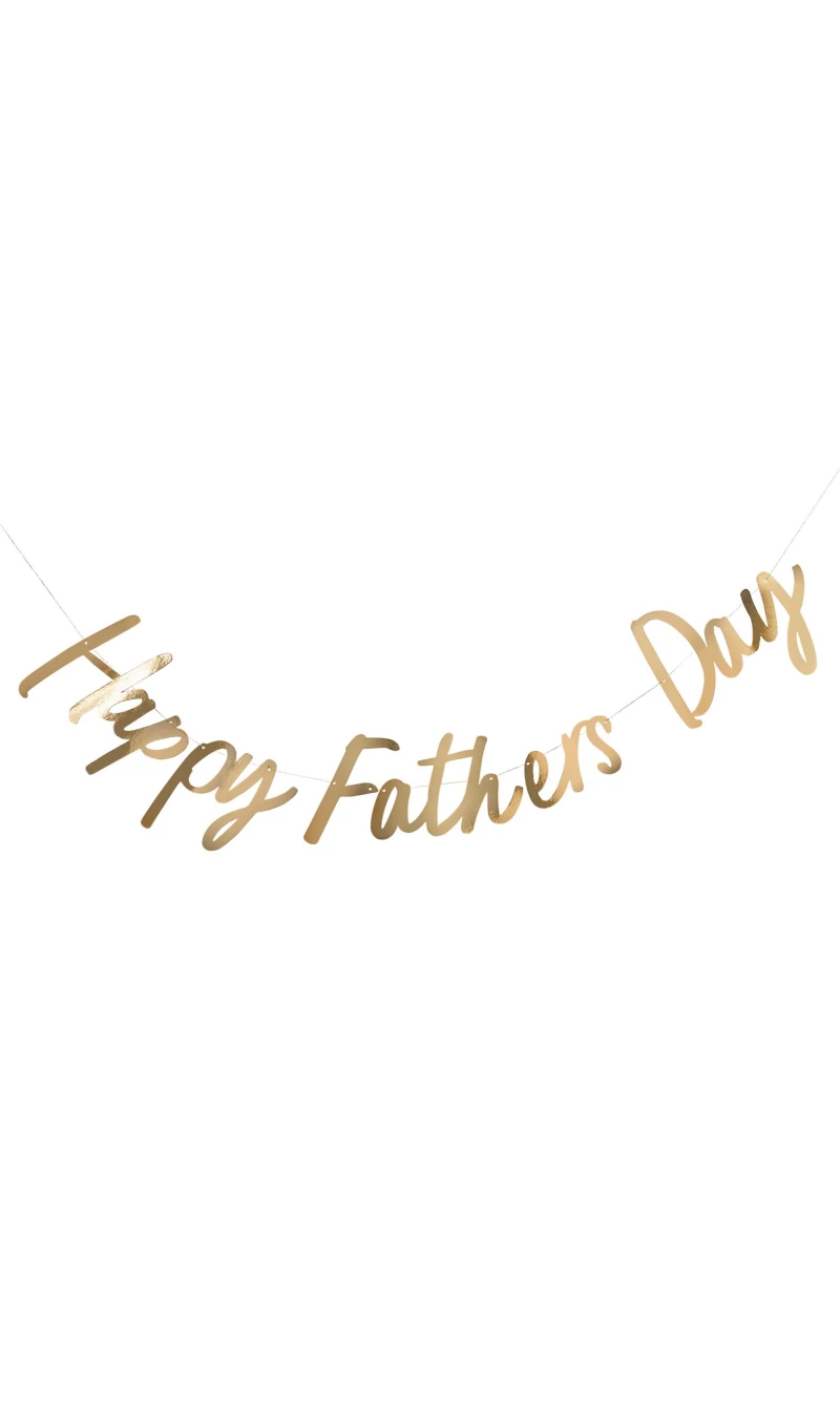 Gold Happy FatherS Day Card Banner 2M