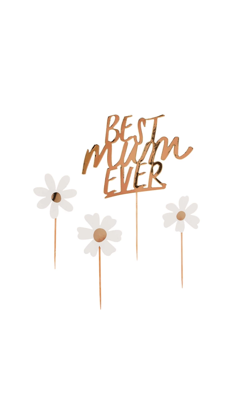 Daisy Best Mum Ever Cake Topper Set