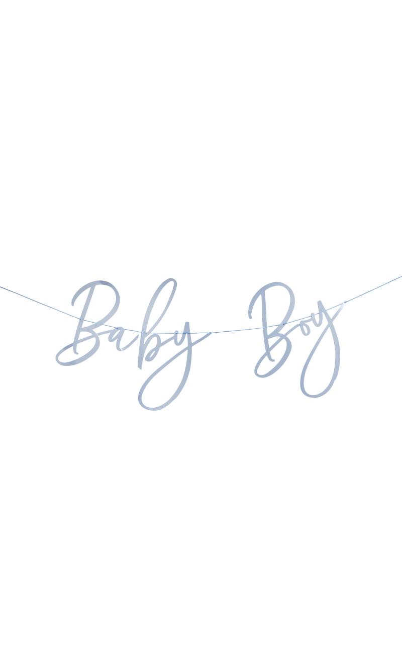 Blue Baby Boy Banner 2M