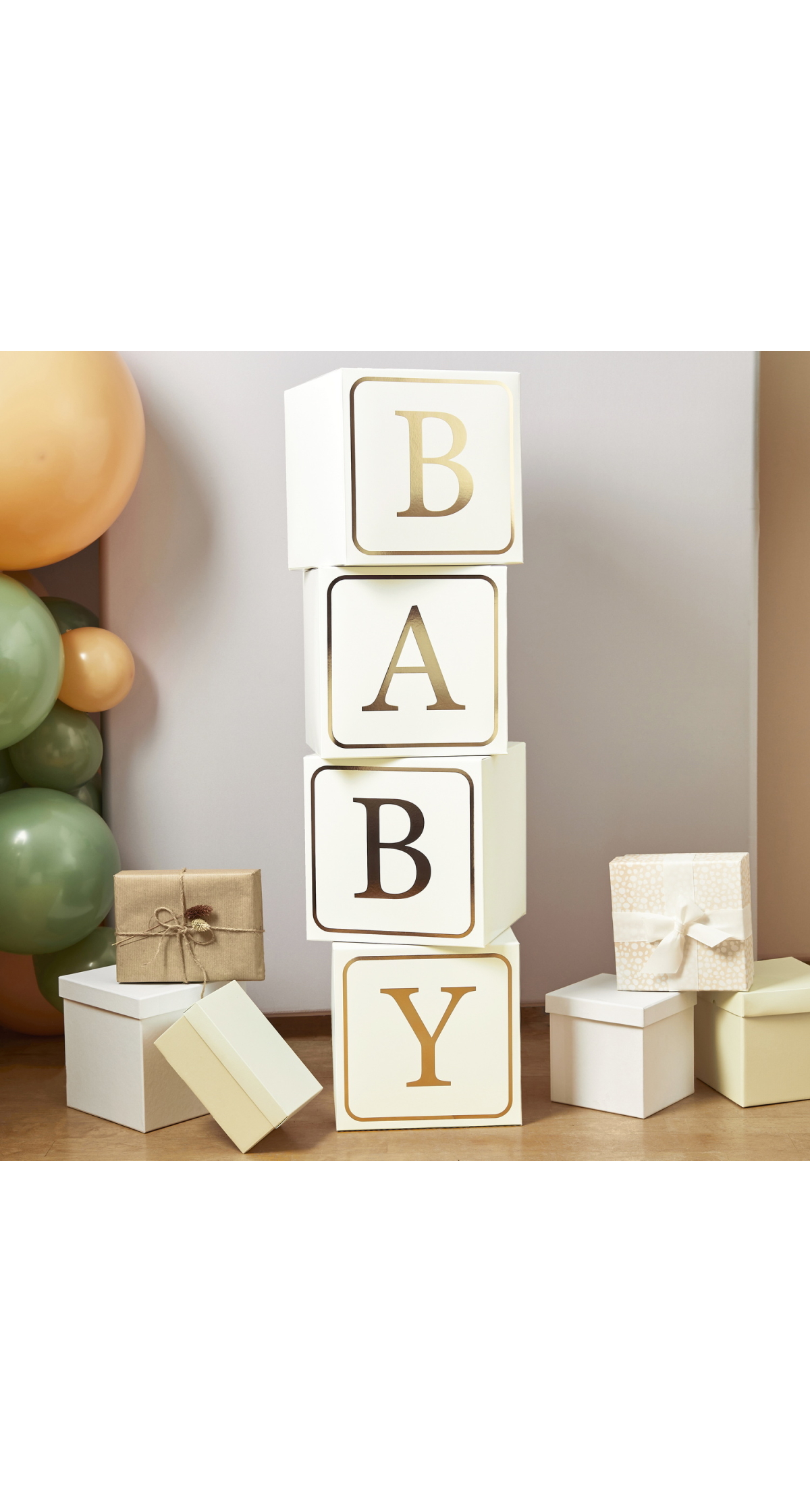 Gold Baby Jumbo Blocks 4 pcs