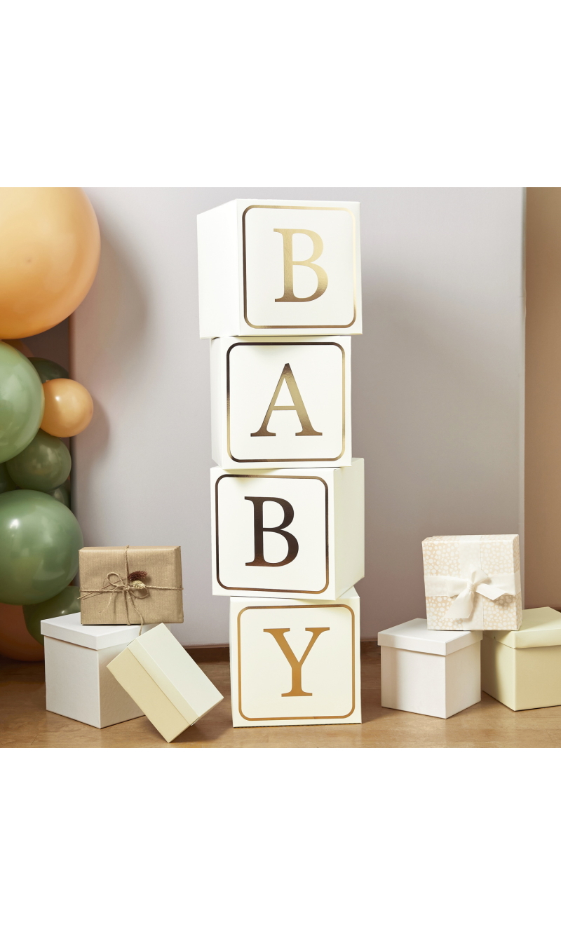Gold Baby Jumbo Blocks 4 pcs