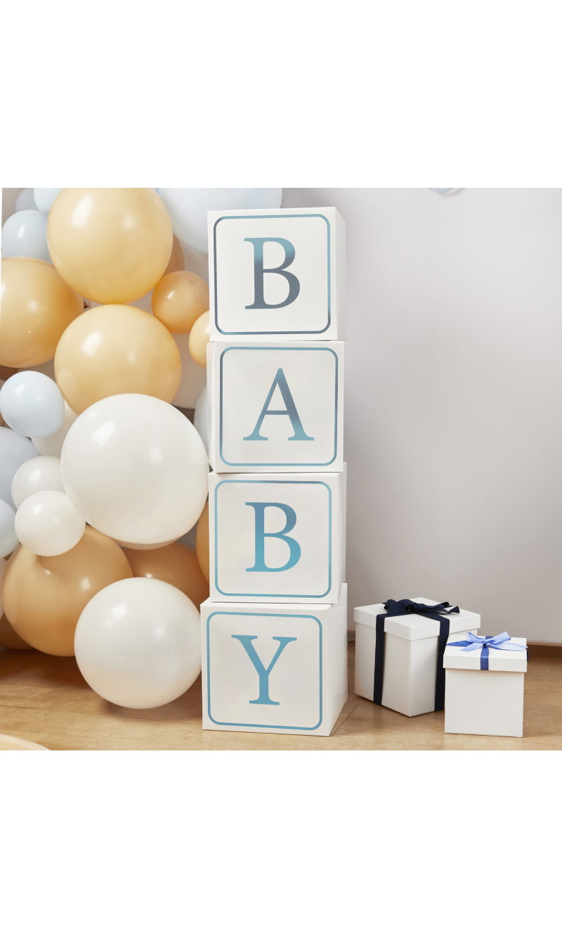 Blue Baby Jumbo Blocks 4 pcs
