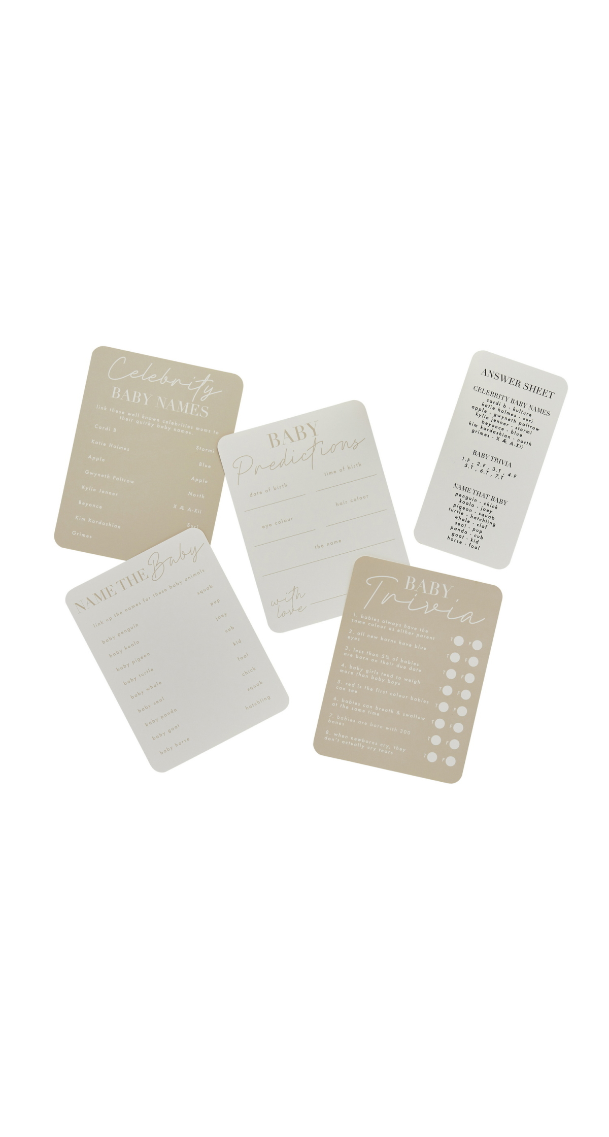 Baby Shower Activity Pack 24 pcs - Image 2
