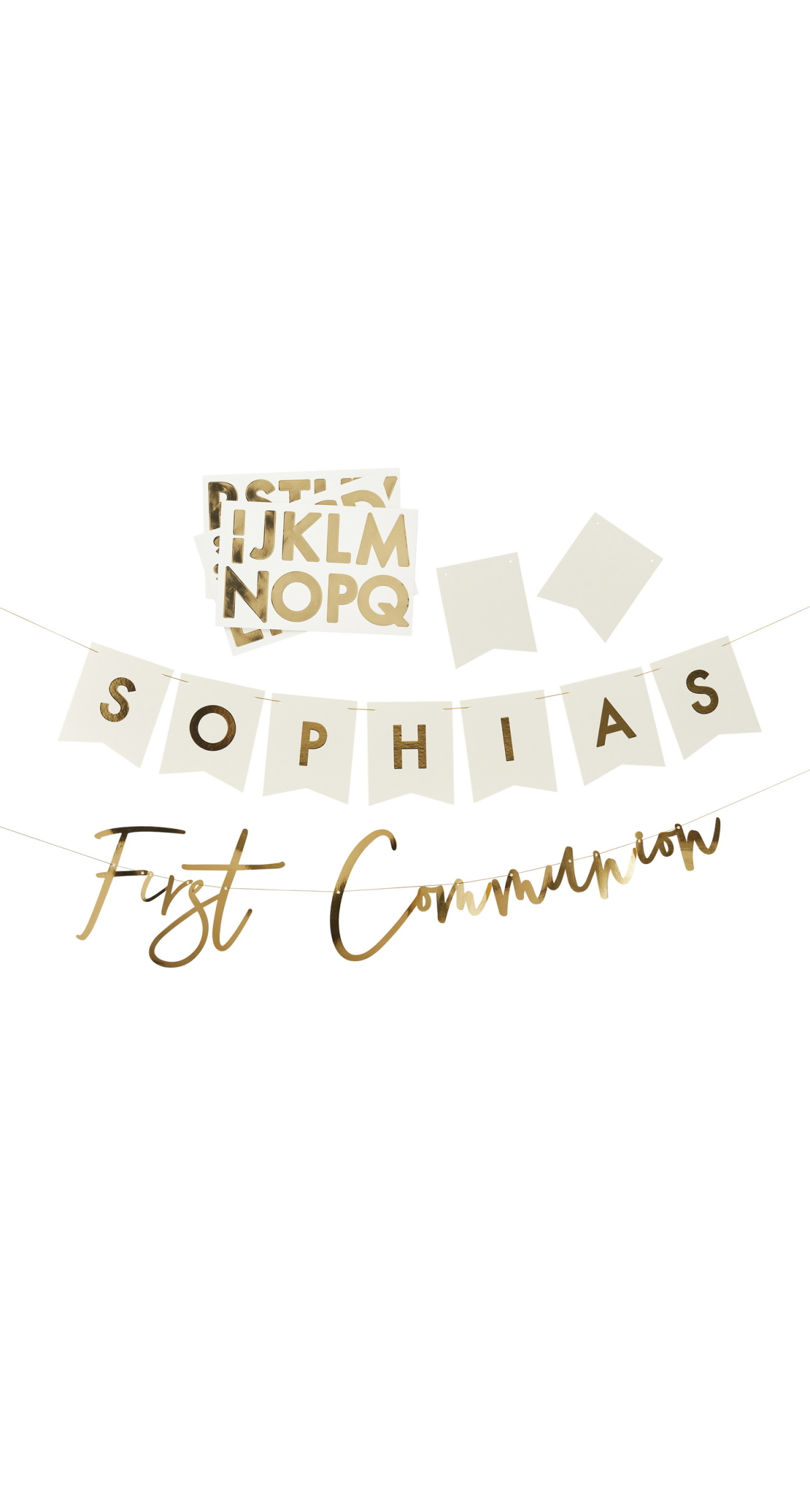 Gold Communion Personalised Banner 2M - Image 2
