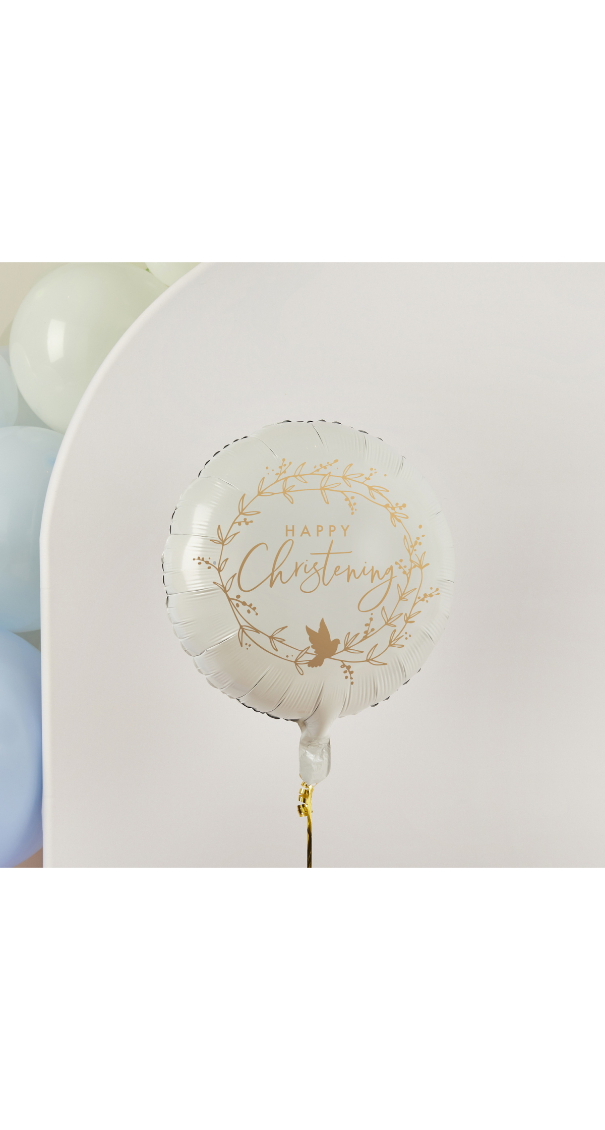 Happy Christening 22 Inch Foil Balloon - Image 2