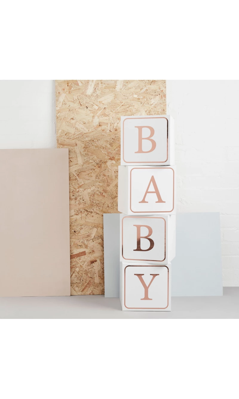 Rose Gold Baby Giant Blocks 4 pcs