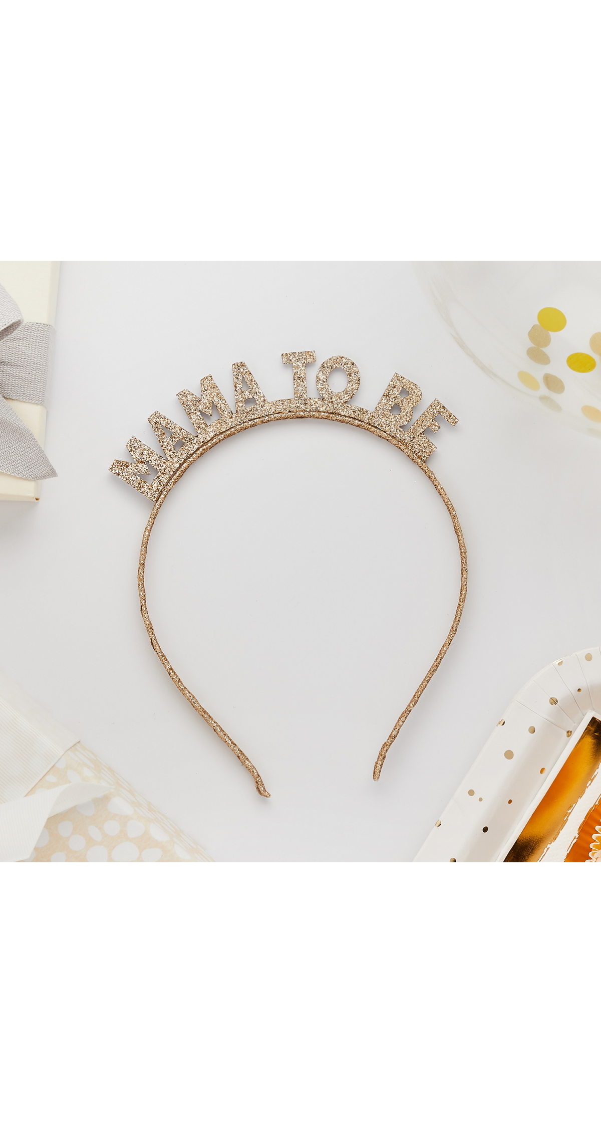 Gold Mama To Be Glitter Headband - Image 3