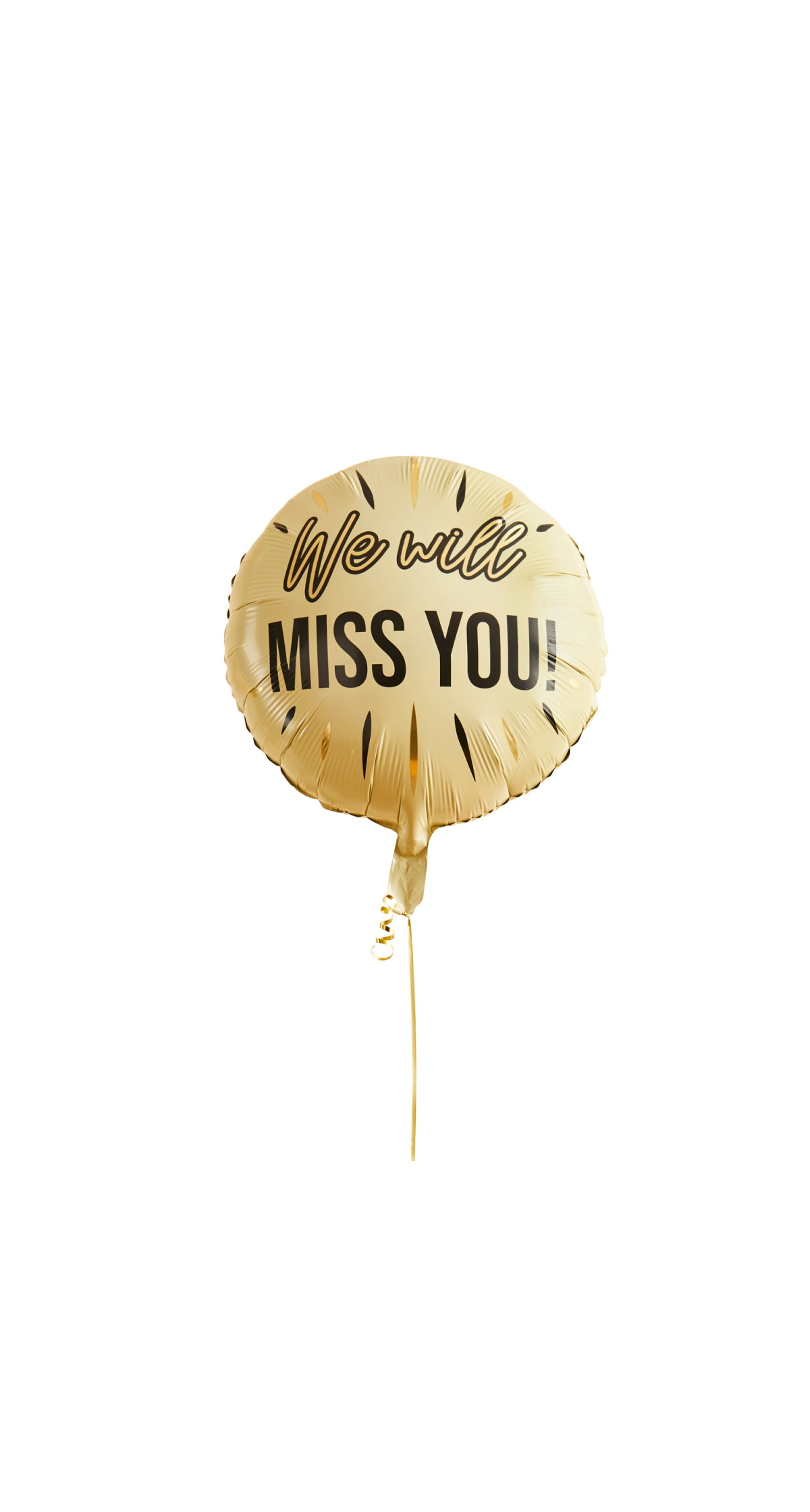 Cream We Will Miss You! 22 Foil Balloon - Image 2