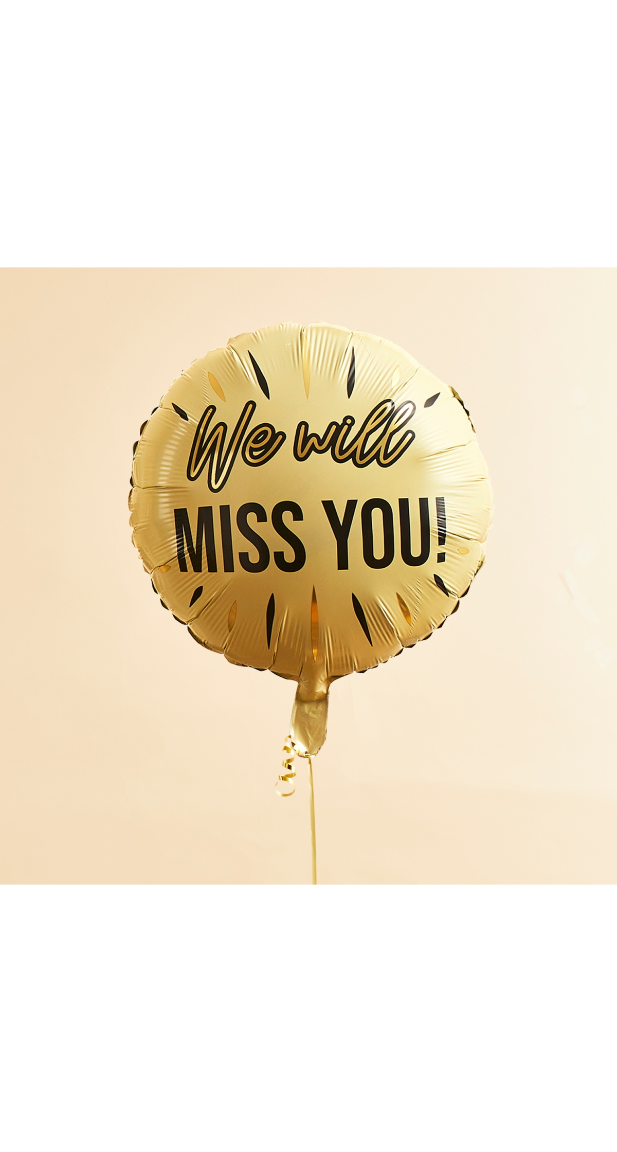 Cream We Will Miss You! 22 Foil Balloon