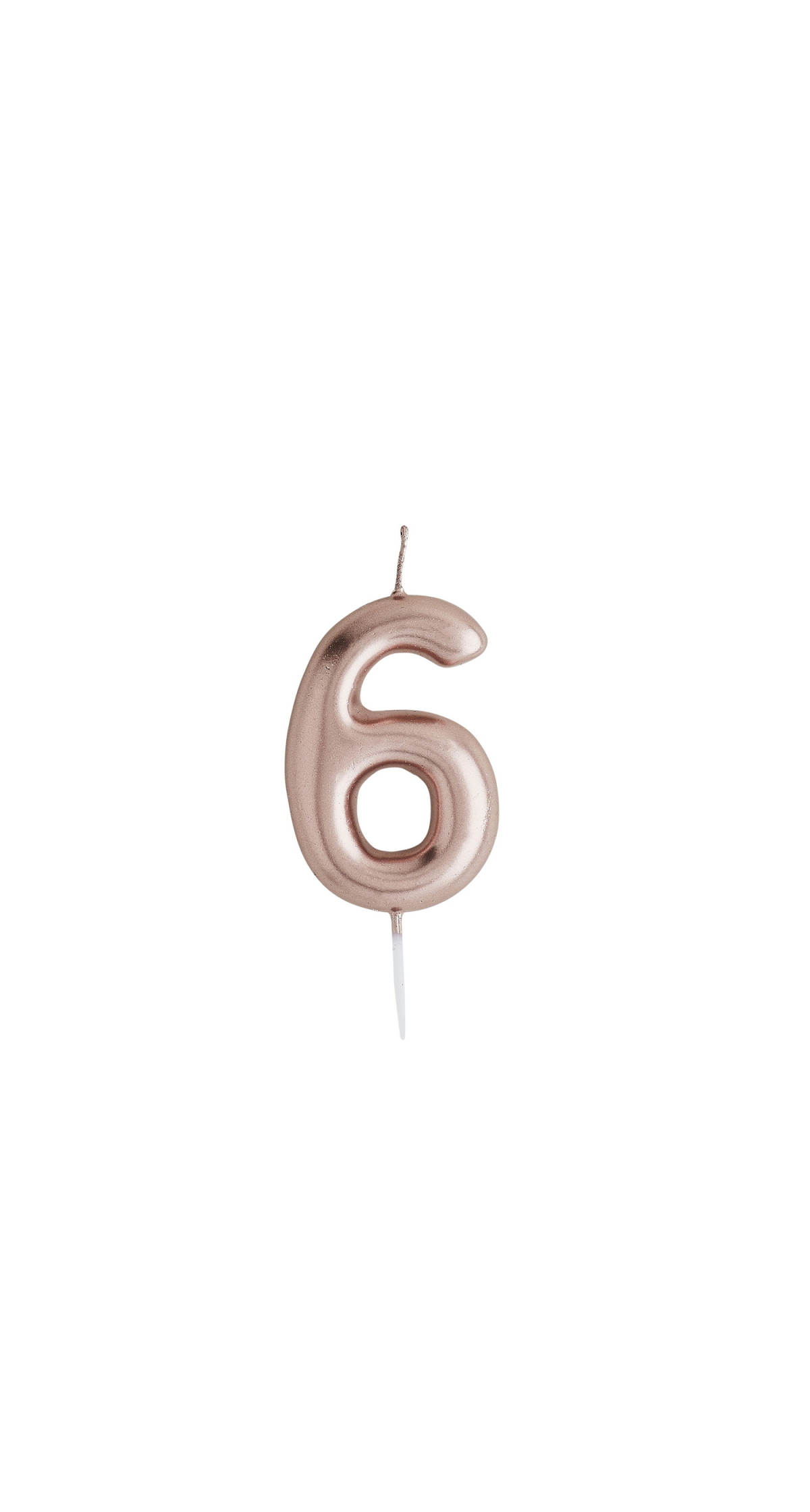 Rose Gold No.6 Candle (H)85x(W)41mm