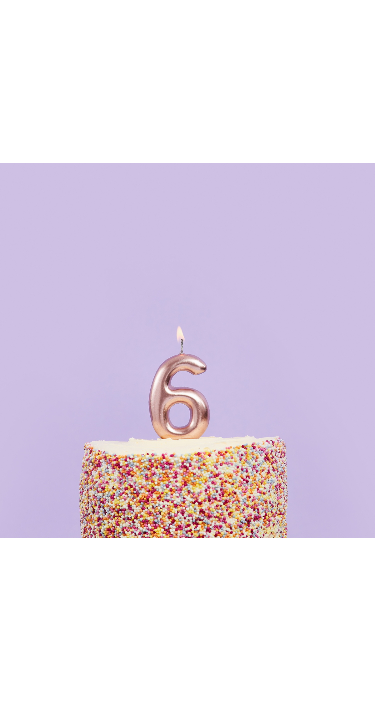 Rose Gold No.6 Candle (H)85x(W)41mm - Image 2