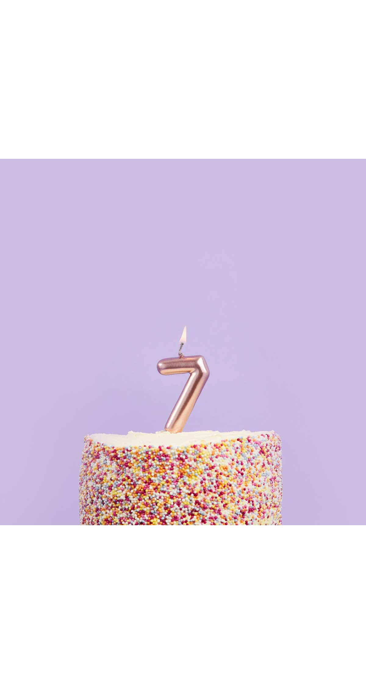 Rose Gold No.7 Candle (H)80x(W)37mm - Image 2