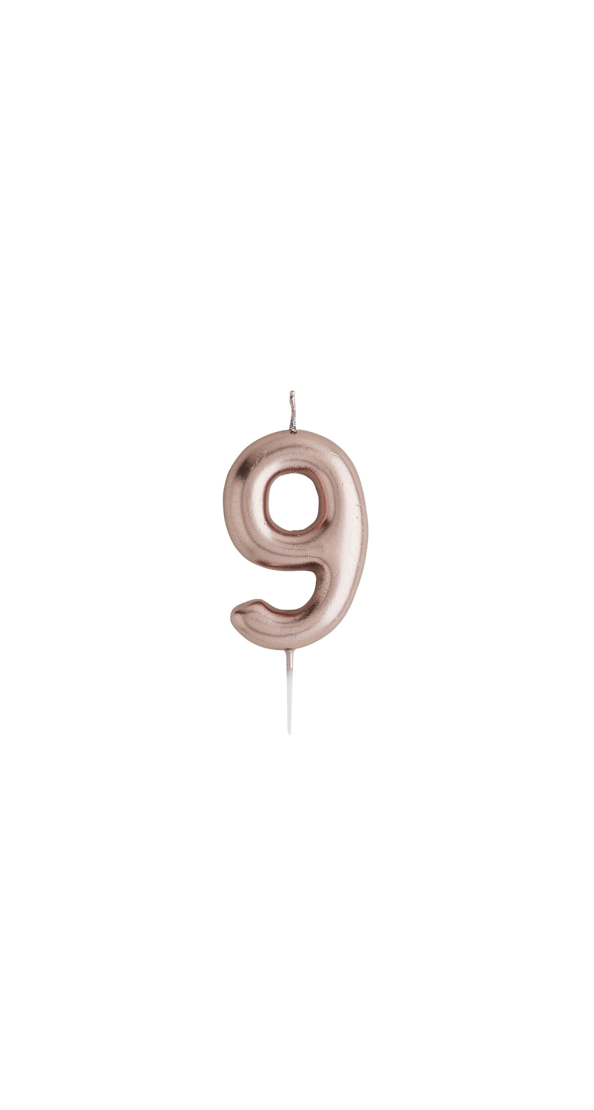 Rose Gold No.9 Candle (H)87x(W)39mm
