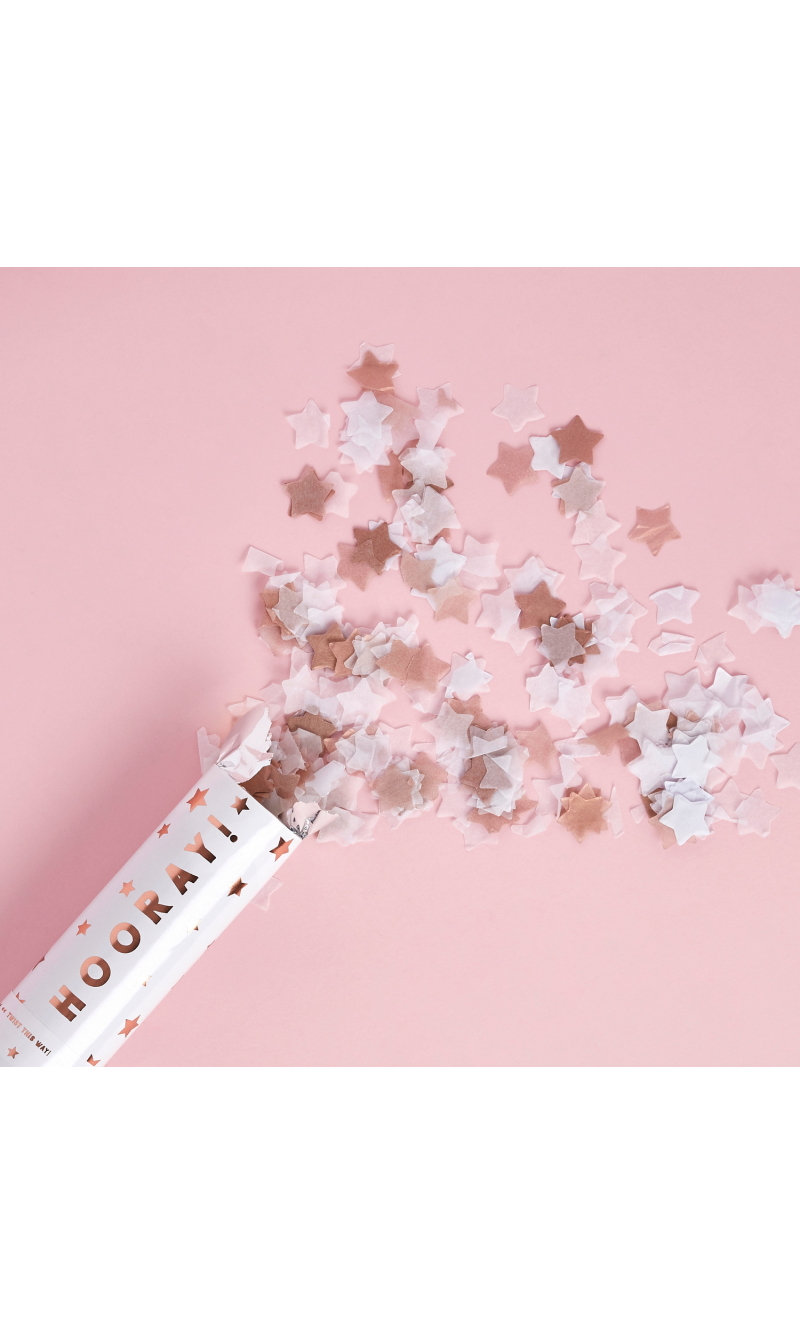 Rose Gold Confetti  (H)20 (W) 5cm