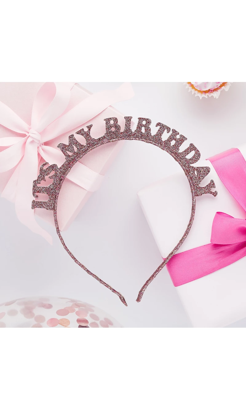 Rose Gold Birthday Headband