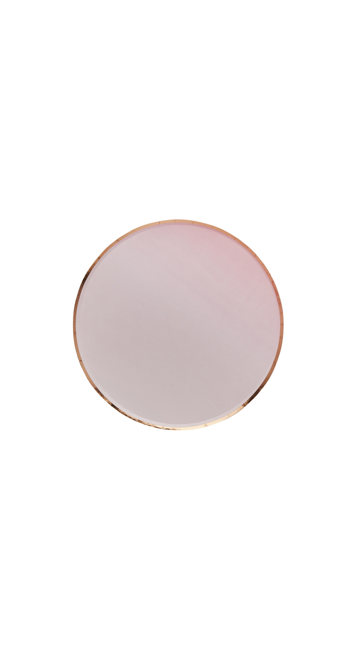 Rose Gold & Pink Ombre Paper Plates 8pk - Image 2