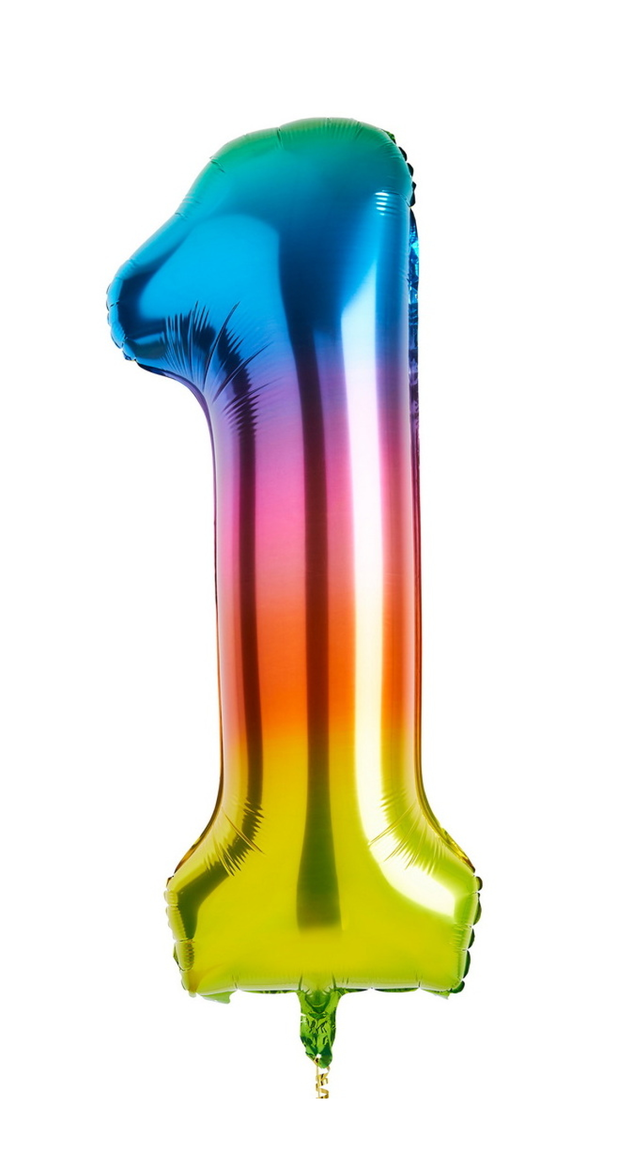 34 Inch Foil Balloon Number 1 â€“ Rainbow