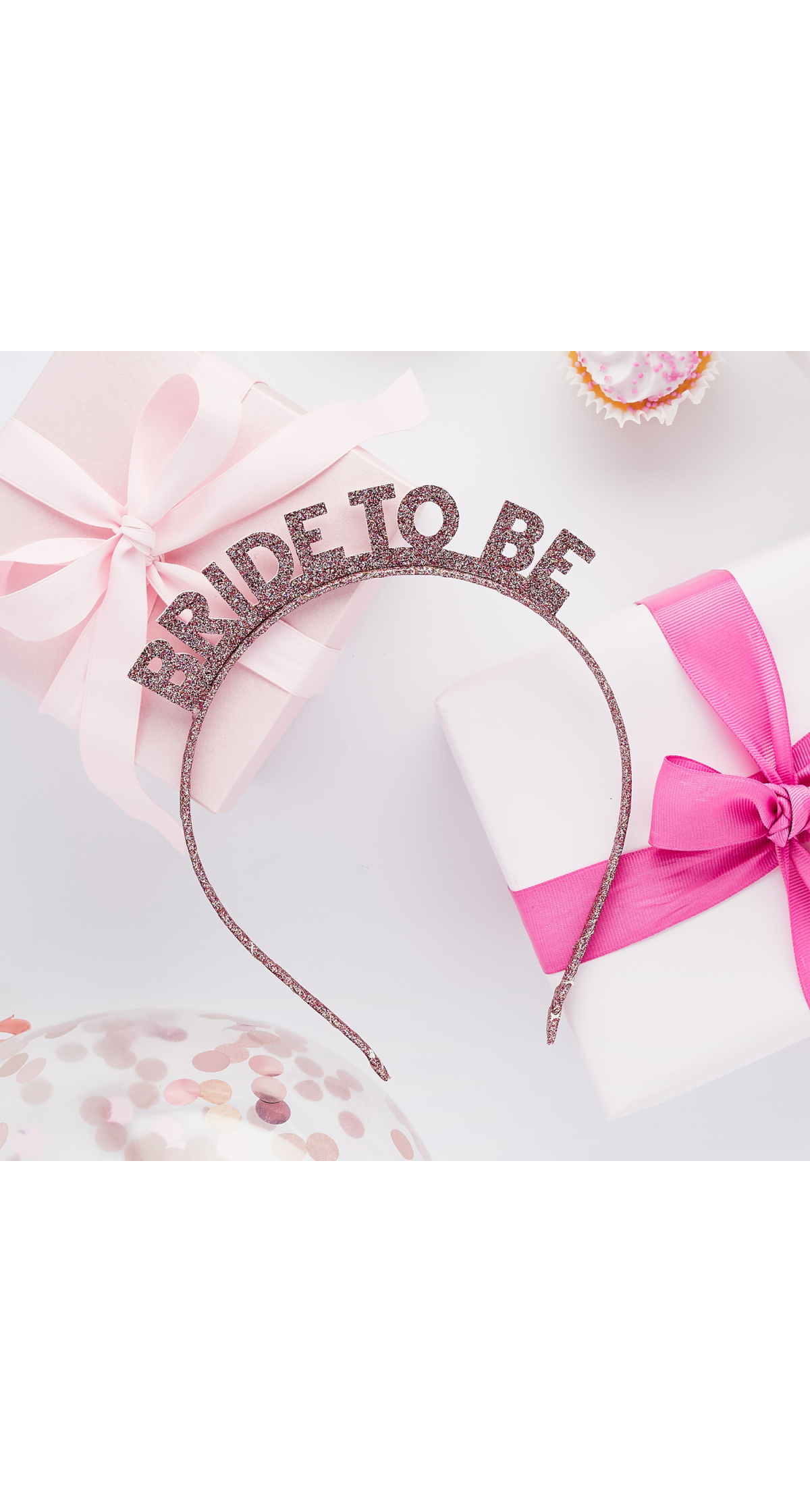 Rose Gold Bride To Be Glitter Headband