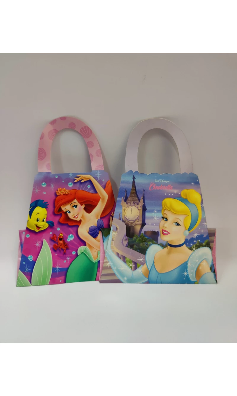 Disney Paper Party Bag - 20.5 cm x 9.5 cm (Assorted by Princesses) 1pk