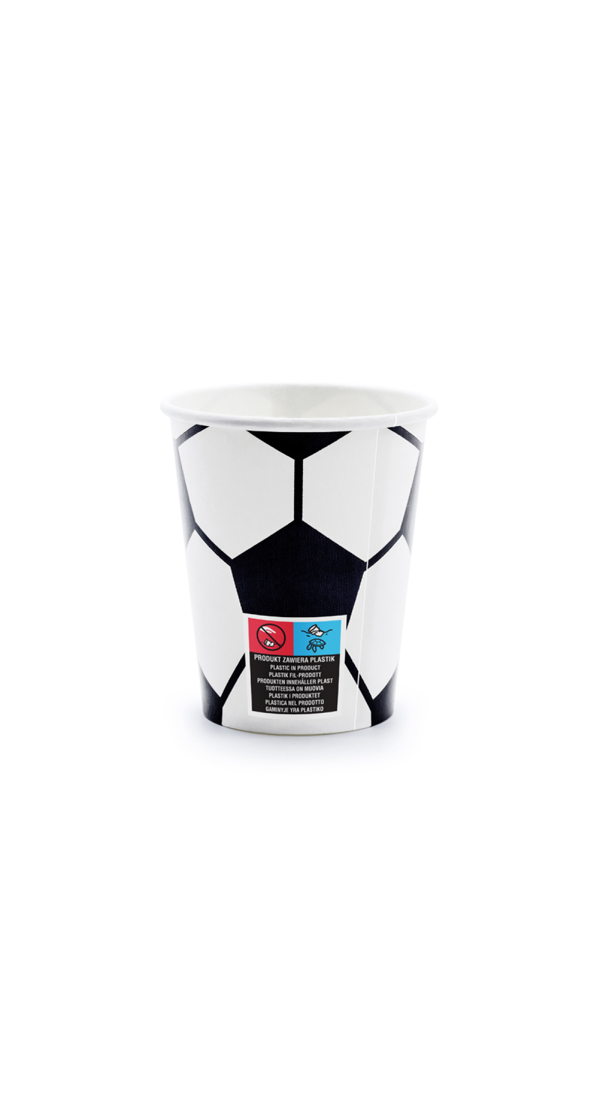 Football Paper Cups 260ml (1pkt / 6pc) - Image 3