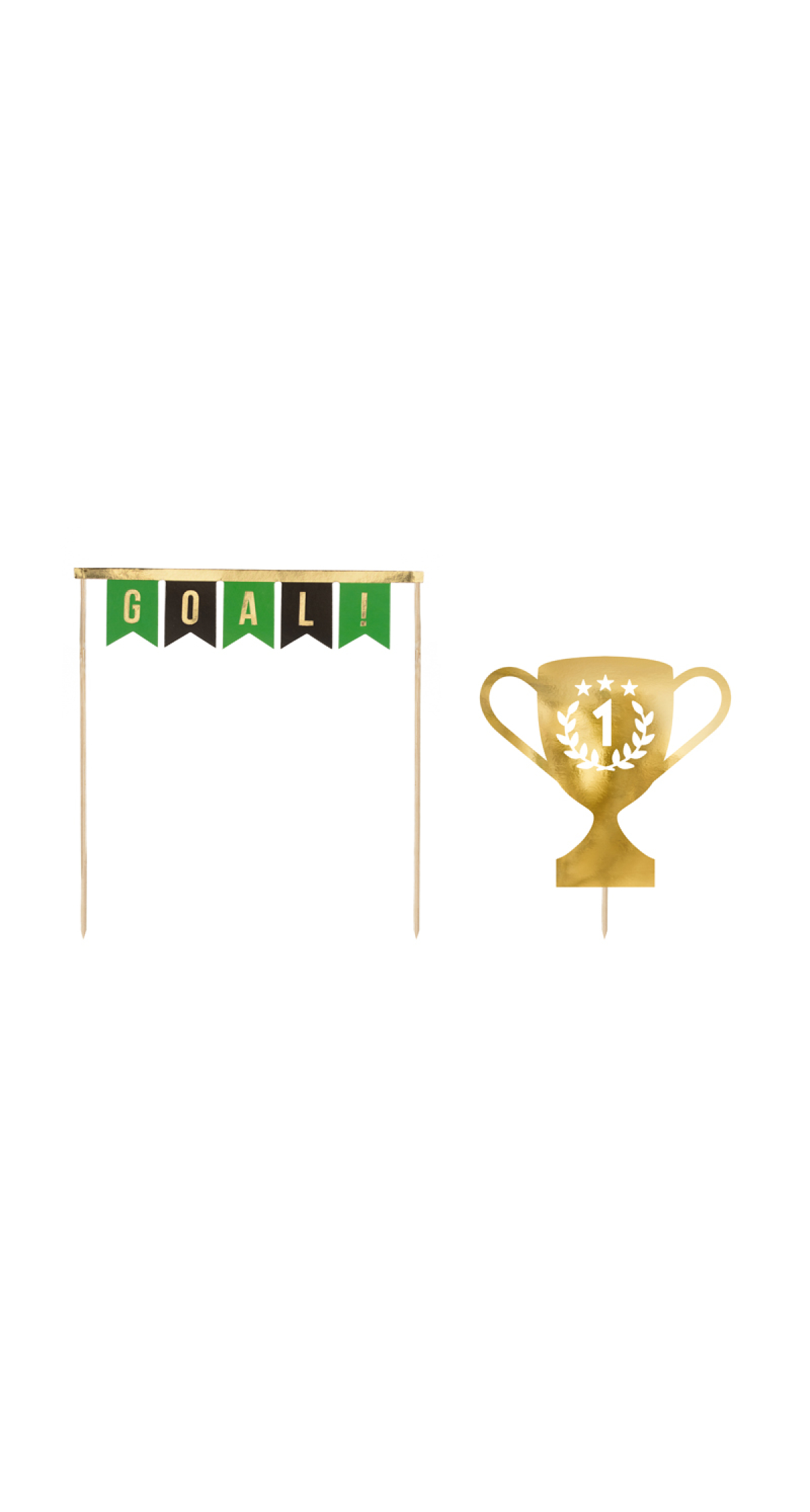 Football Cake Topper, 15.5-20cm (1pkt / 2pc)