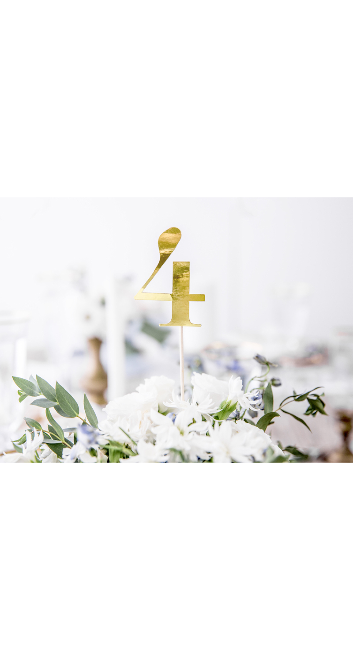Cake Topper Numbers, Gold, 25.5-26.5cm (1pkt / 11pc) - Image 5
