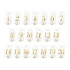 Tranparent Table Numbers Gold 7x12cm (1pkt / 20pc) - Image 2
