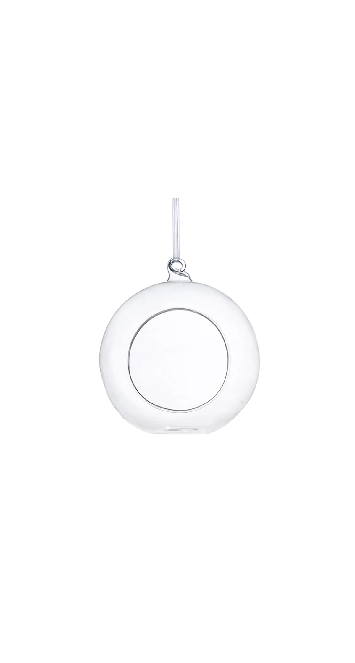 Glass Balls With Ribbon 10cm - 1pc - Image 3