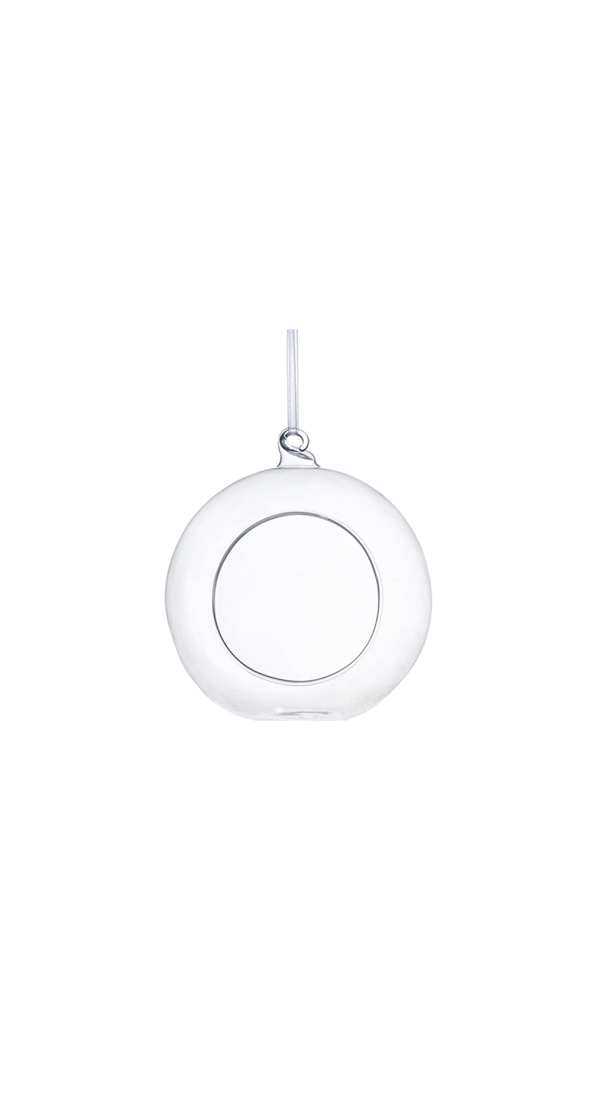 Glass Balls With Ribbon 10cm - 1pc - Image 4