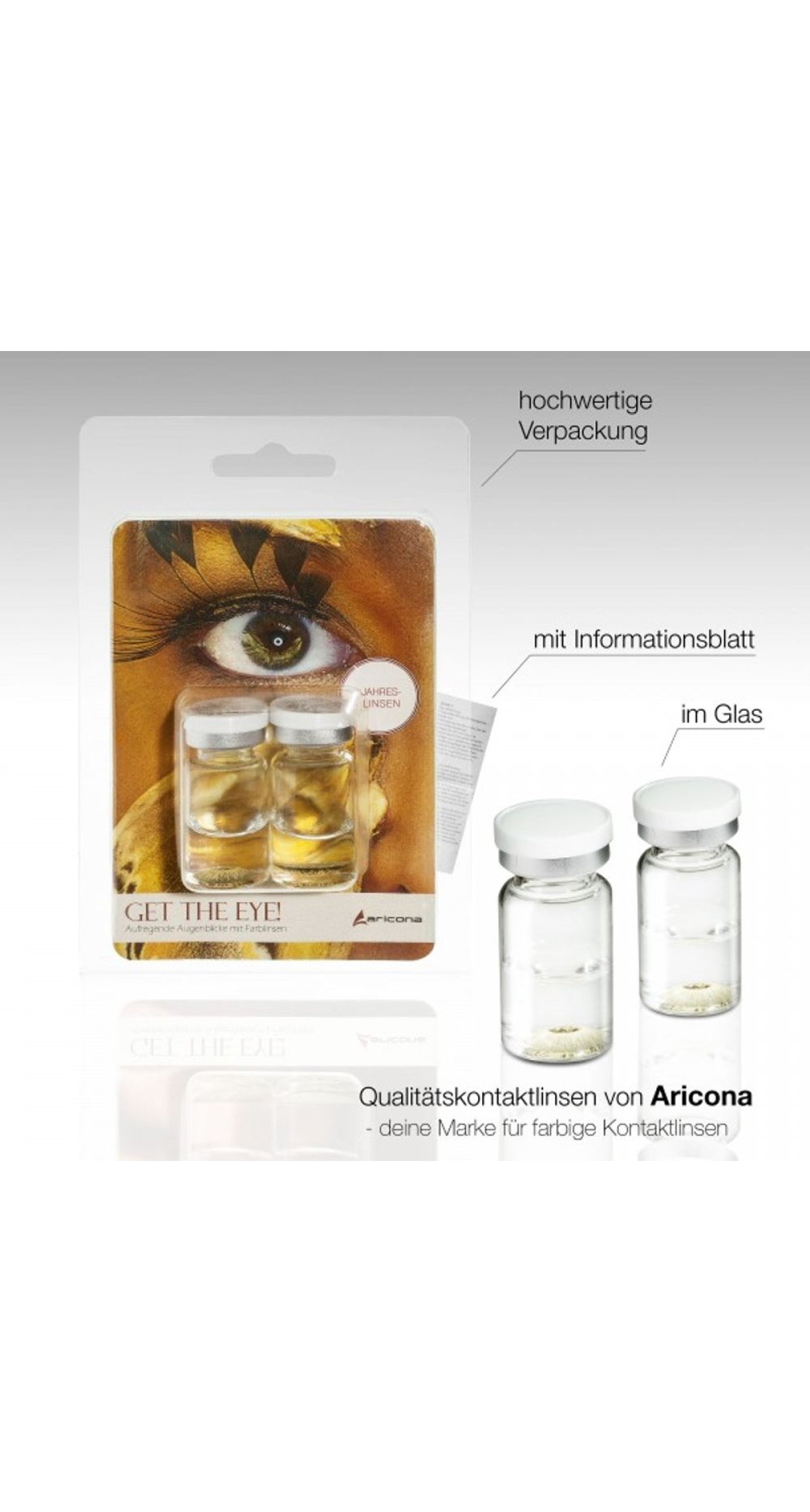 Contact Lenses Sky Blue (1 Pair) - 12 Month Use - Image 4