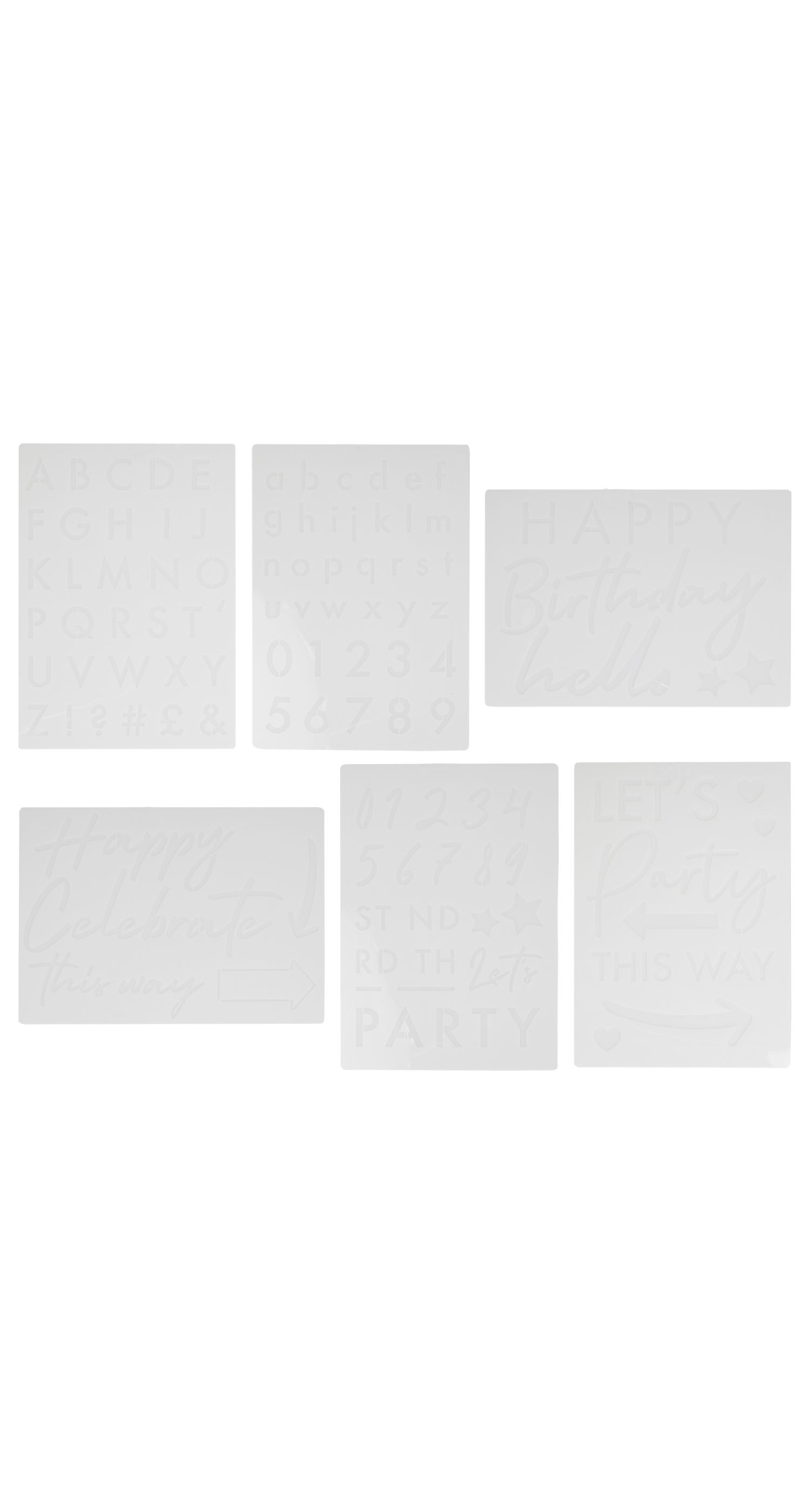 Birthday Number and Letter Stencils - Image 3