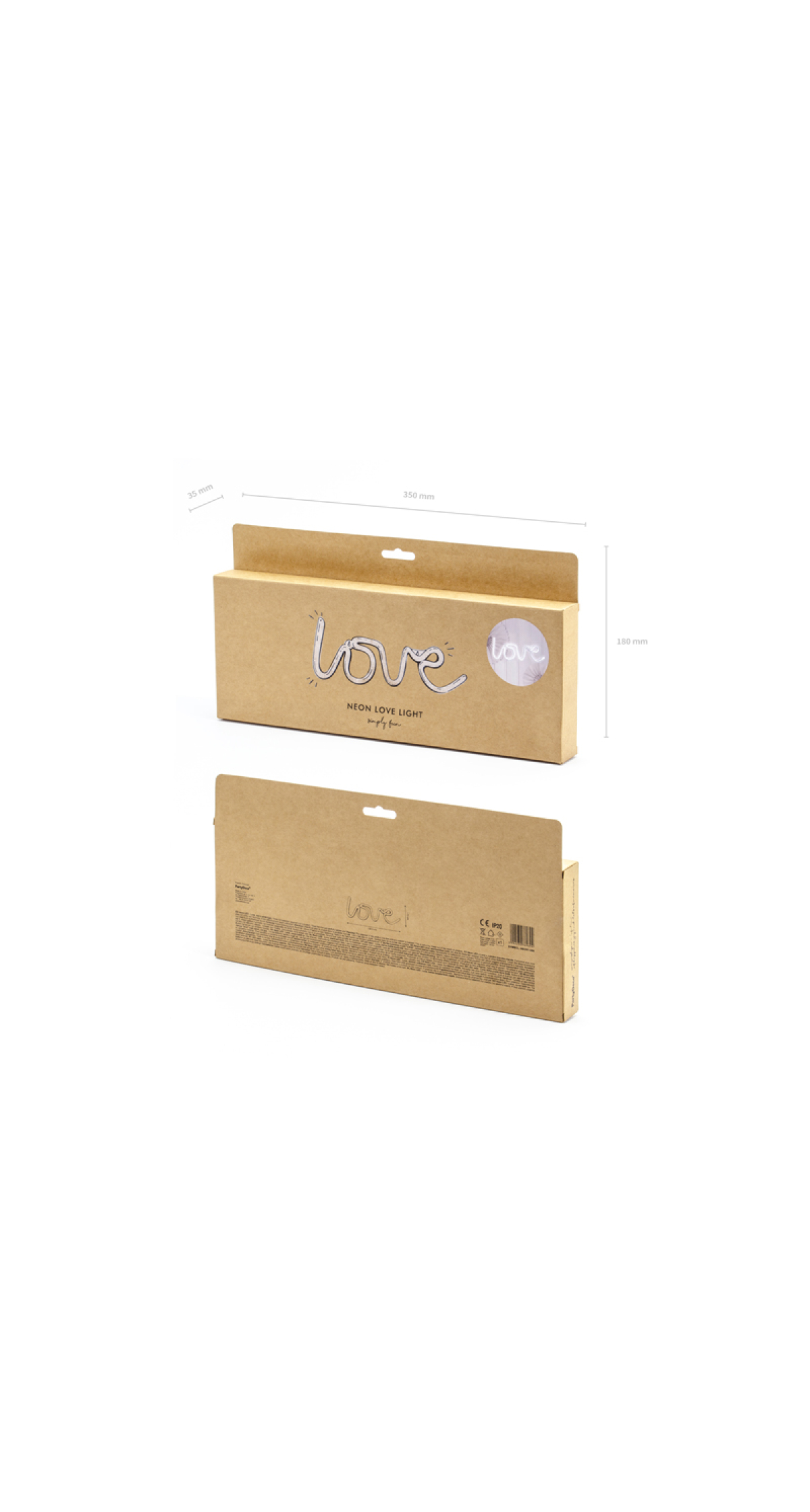 Neon Led - Love White 34.5x13cm - Image 4