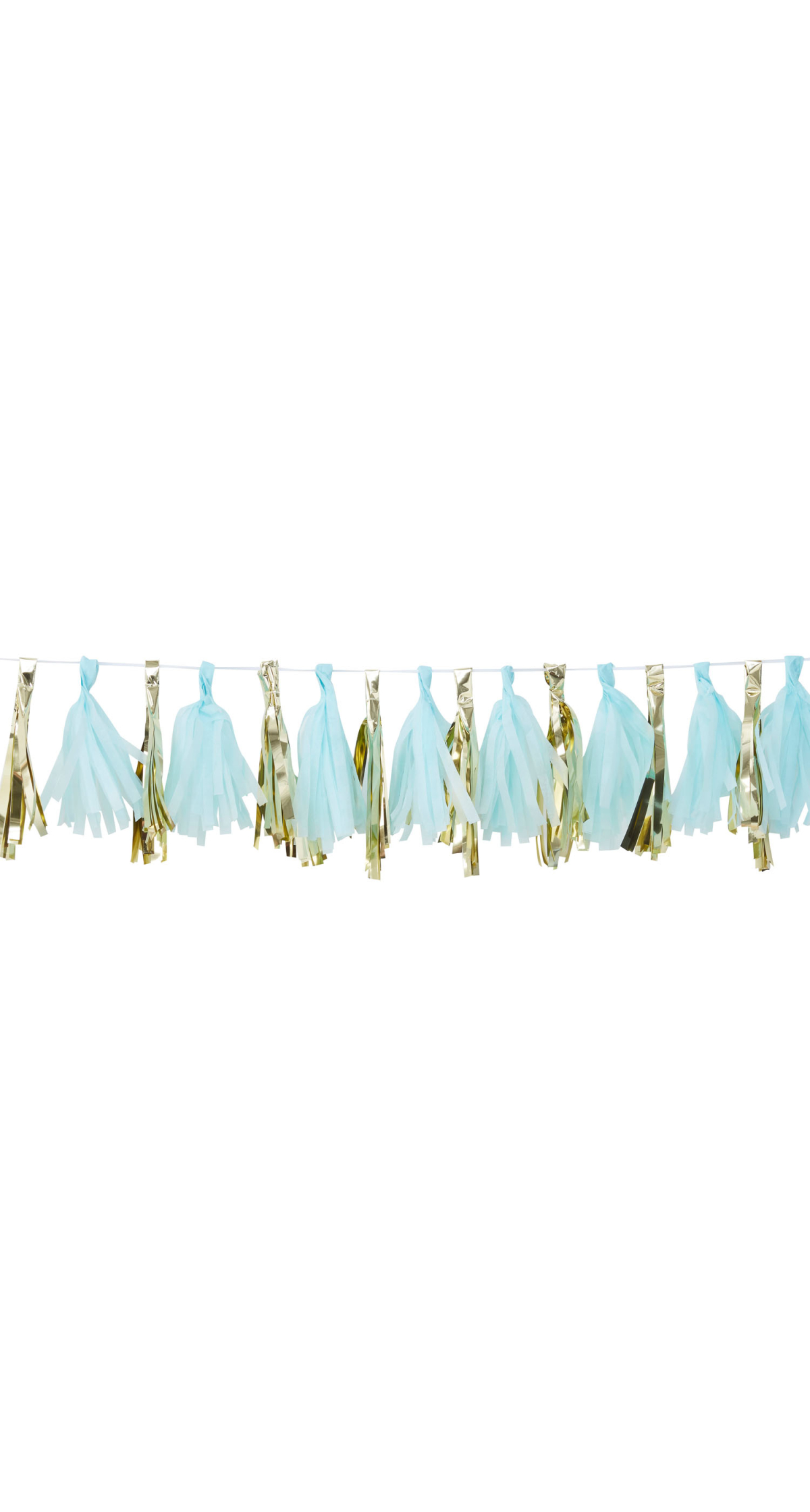 Blue and Gold Tassel Garland - 2m - Image 2