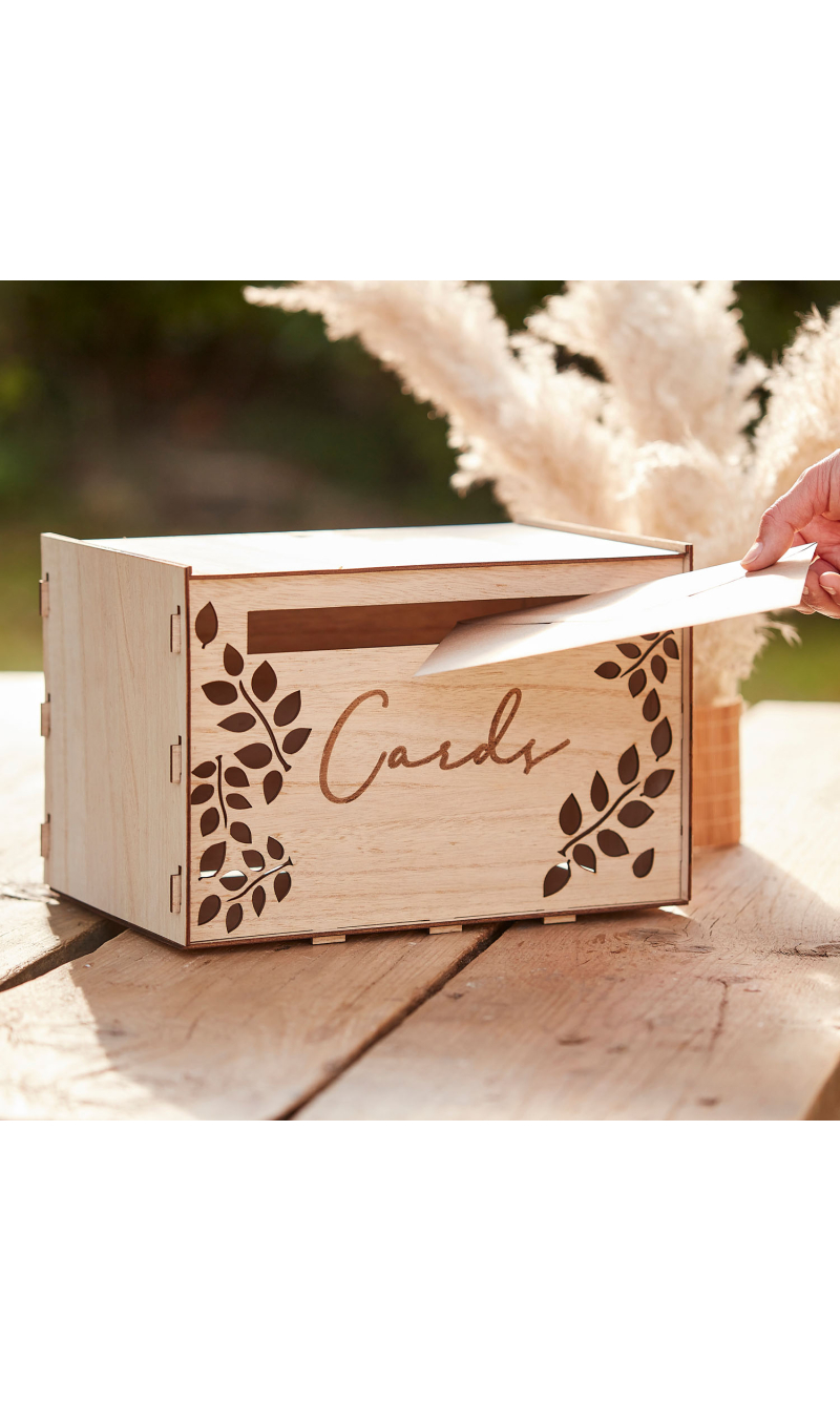 Wooden Wedding Card Box - 30cm x 30cm