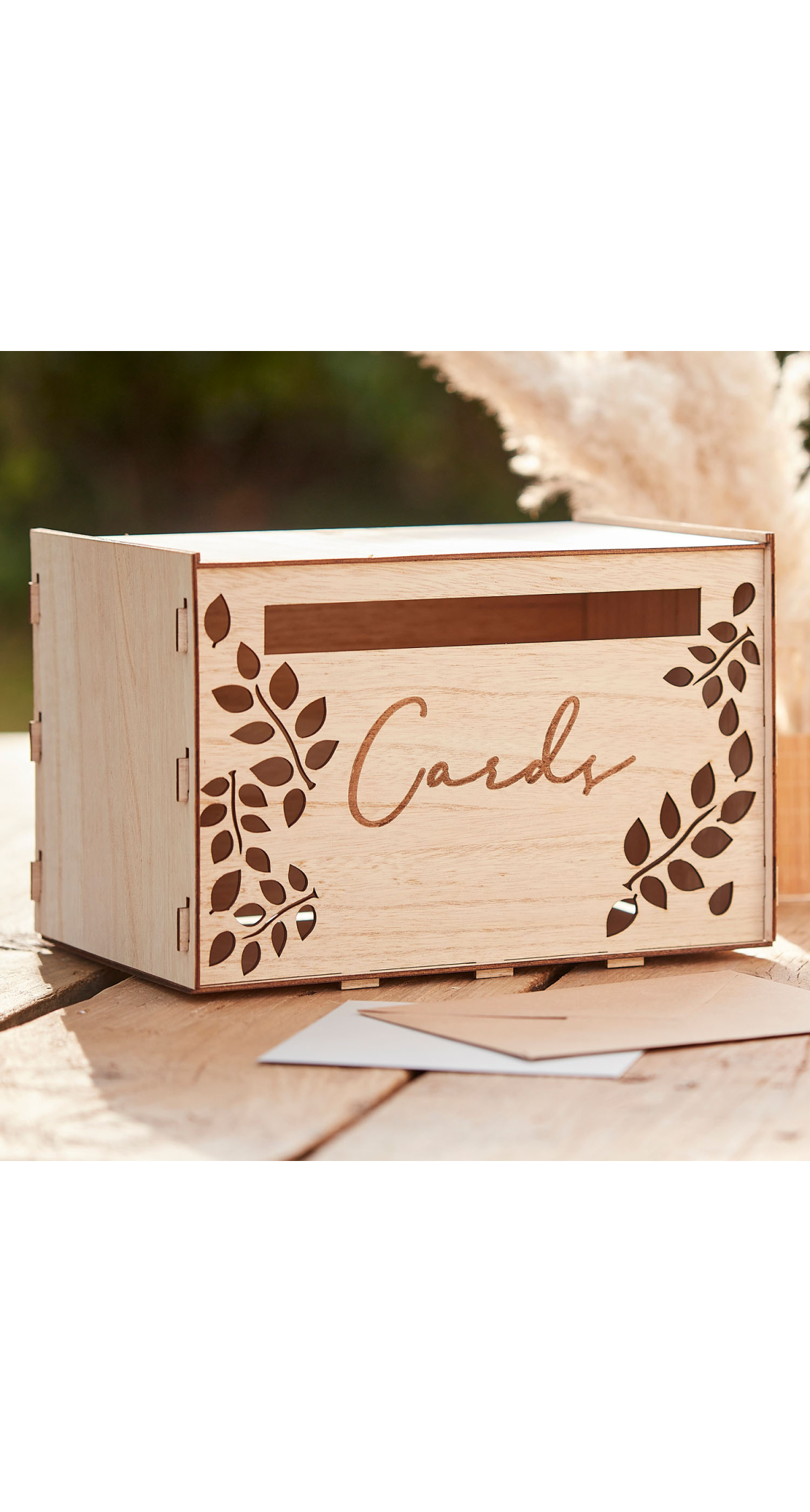 Wooden Wedding Card Box - 30cm x 30cm - Image 3