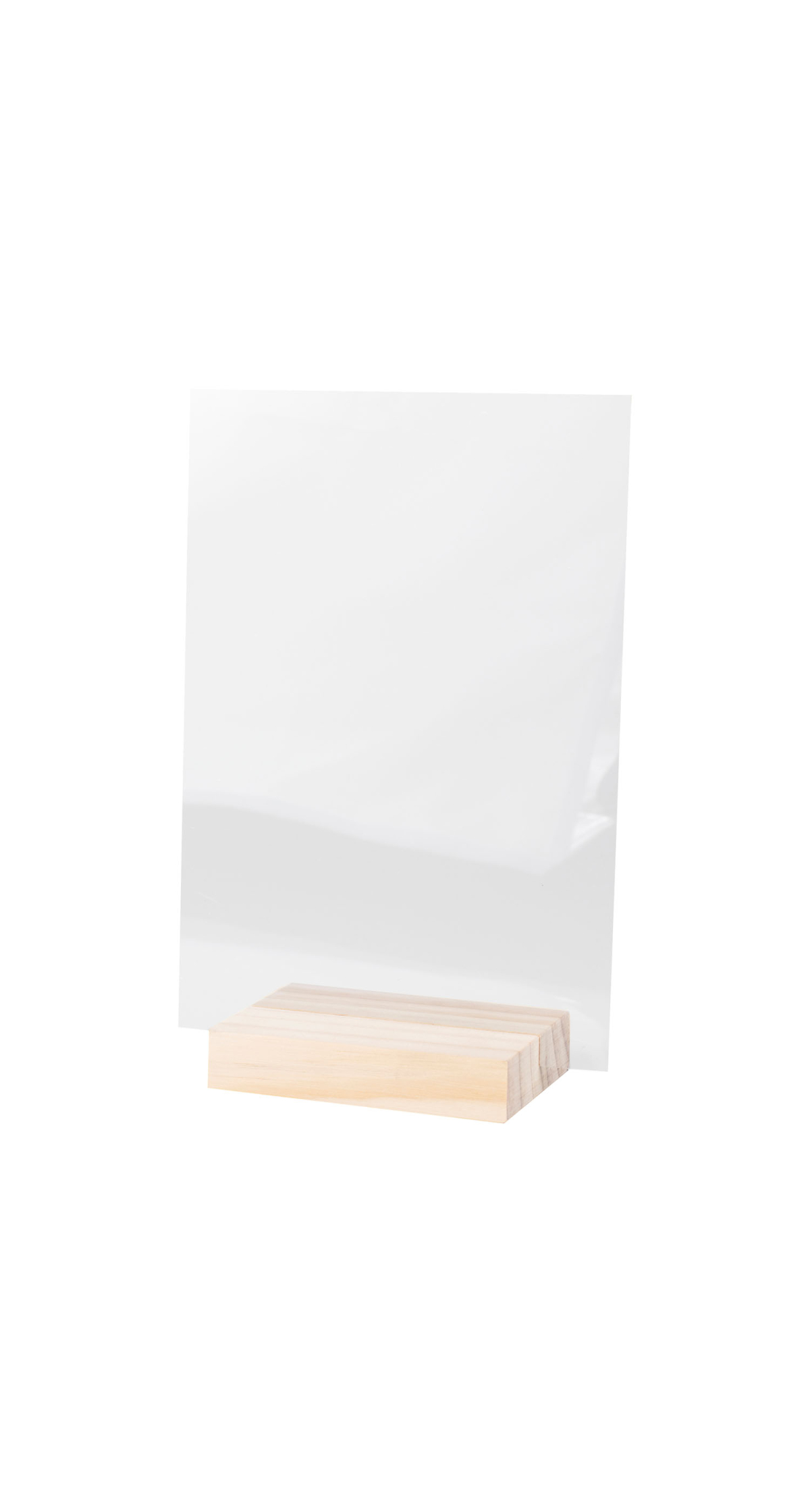 Customisable Small Clear Acrylic Sign - 14.8cm (W) x 21cm (H) - Image 2