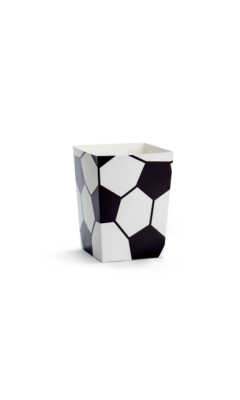 Football Popcorn Box, 7x7x12cm (1pkt / 6pc)