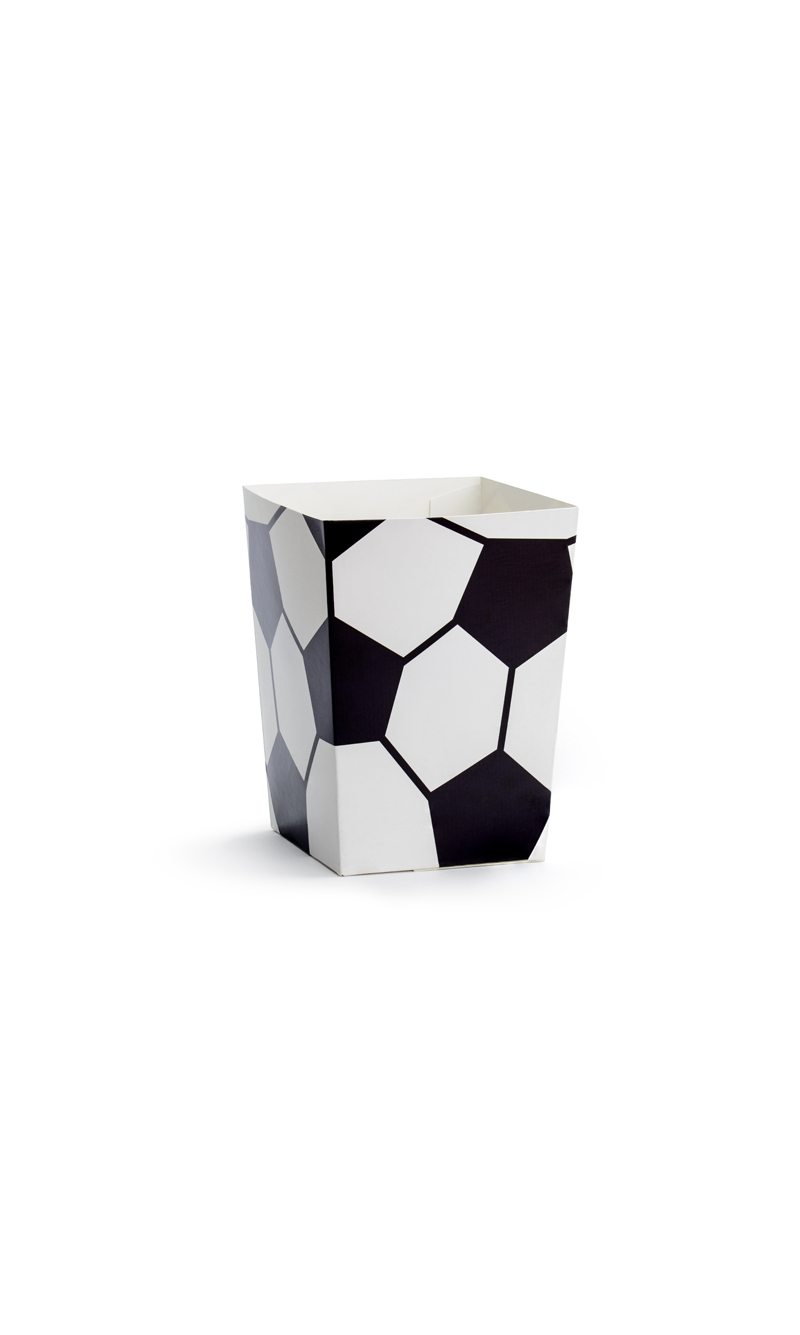 Football Popcorn Box, 7x7x12cm (1pkt / 6pc)