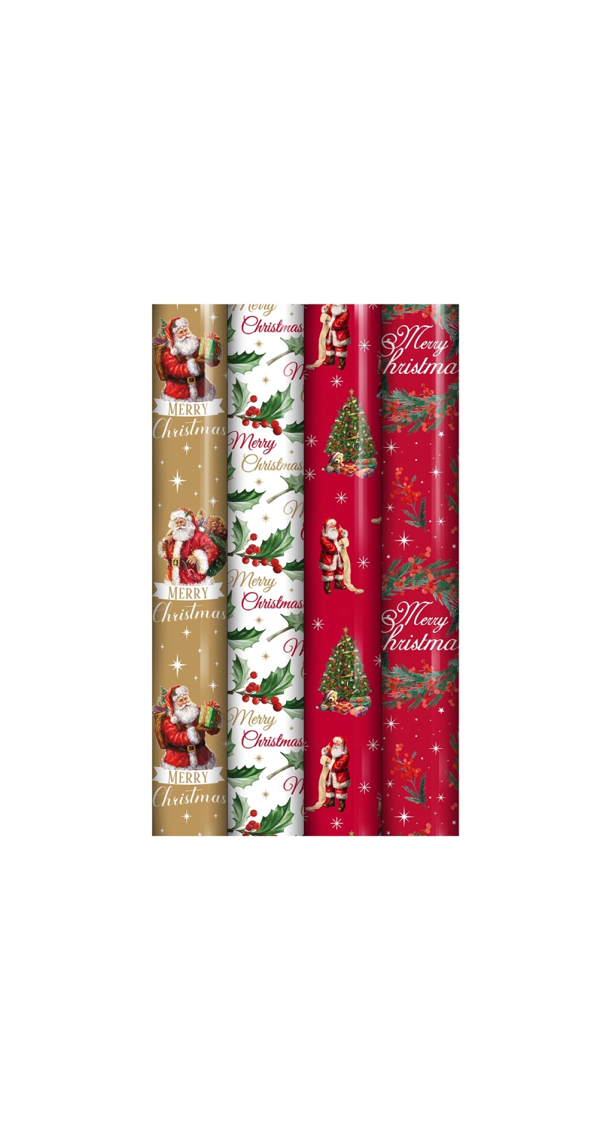 Christmas Wrapping Rolls (Assorted Designs) – 4M