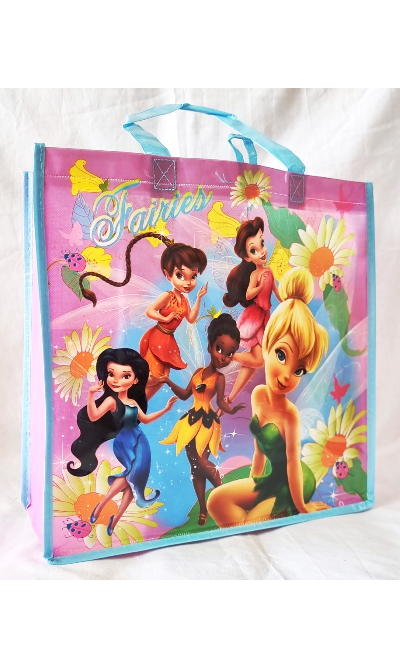 Disney Tinker Bell & Fairies Reusable Tote Gift Bag â€“ 35x35cm