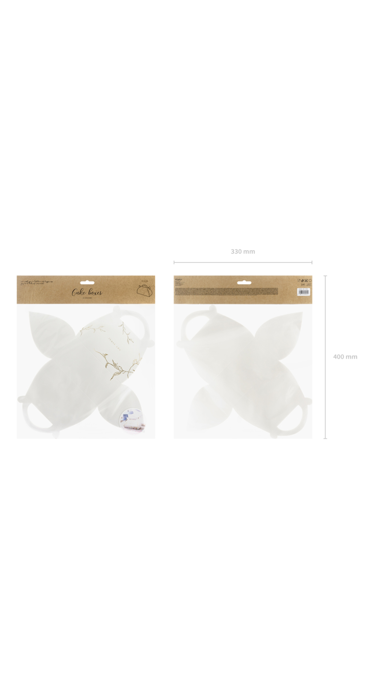 Decorative Cake Boxes - Branches Gold - (1pkt / 10pc) - Image 5