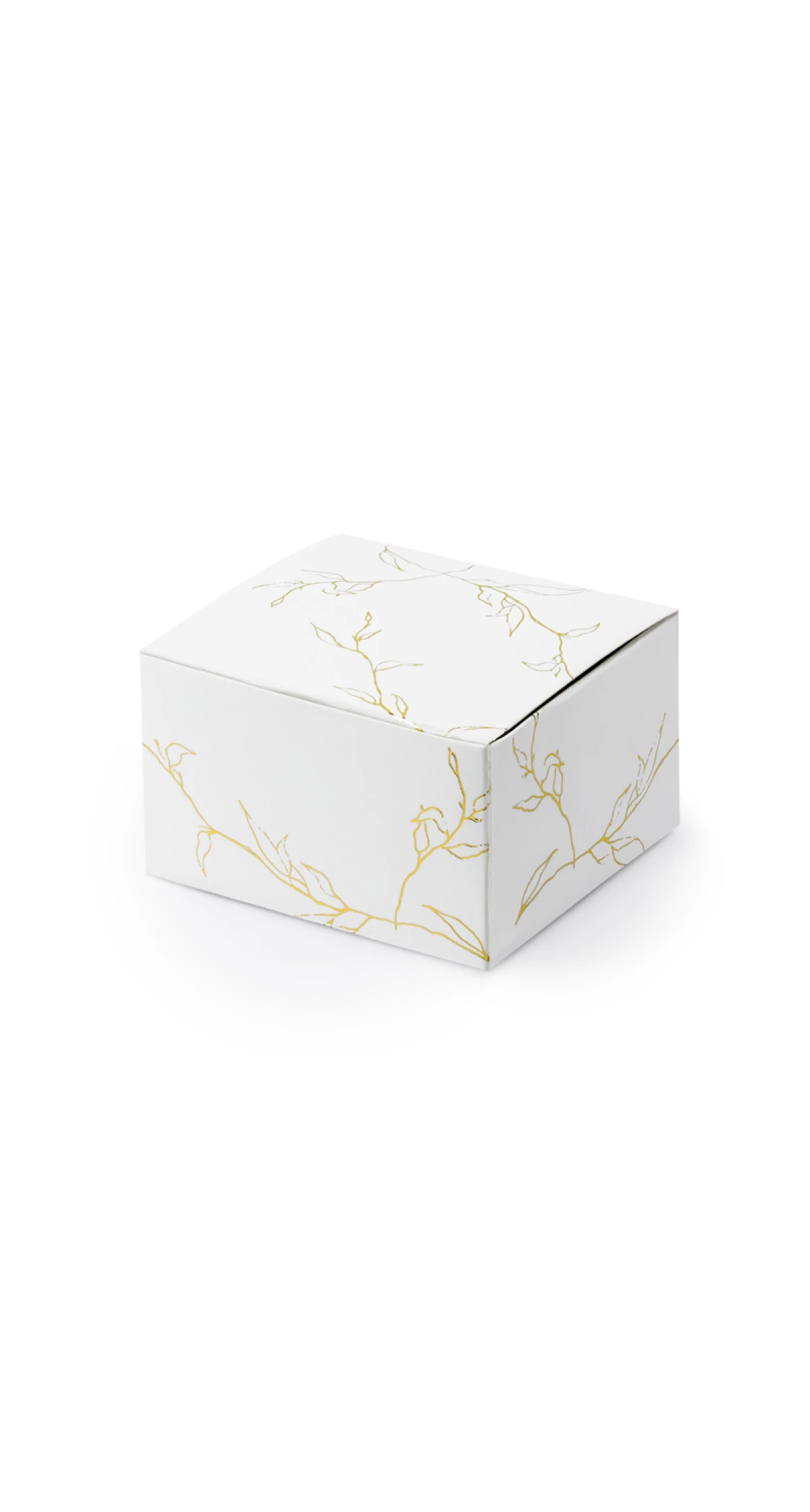 Boxes Branches White 6x3.5x5.5cm (1pkt / 10pc)